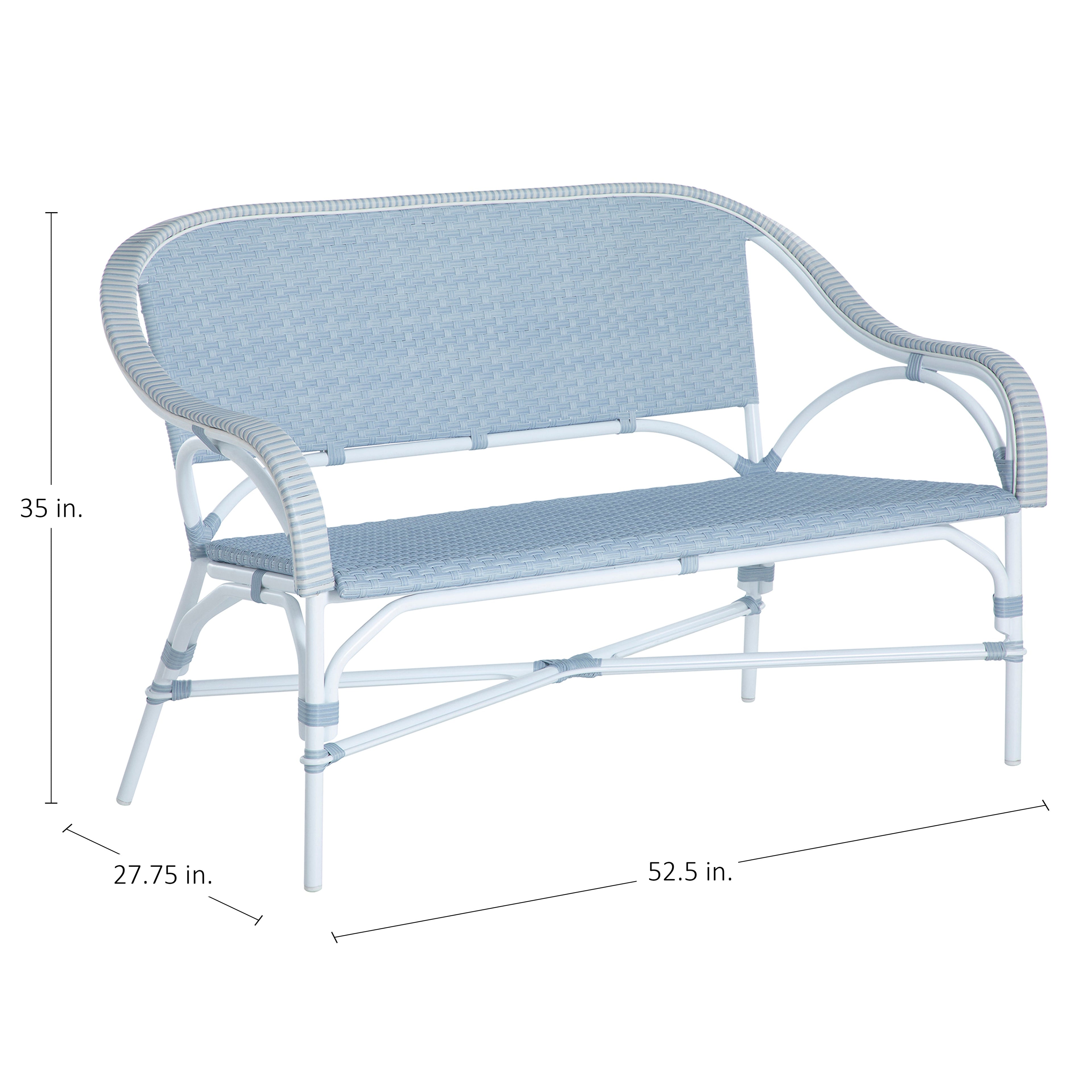 Savoy Resin Wicker Outdoor Loveseat