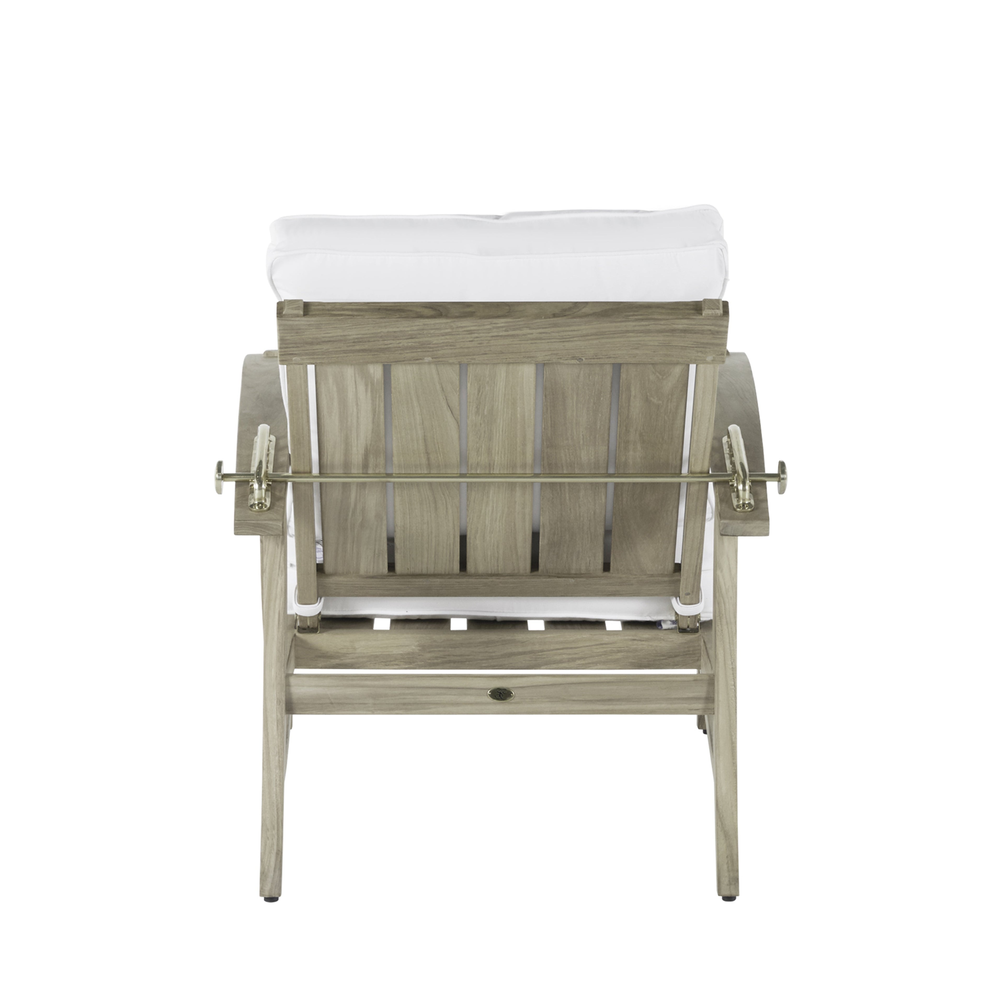 Croquet Teak Outdoor Recliner Chair