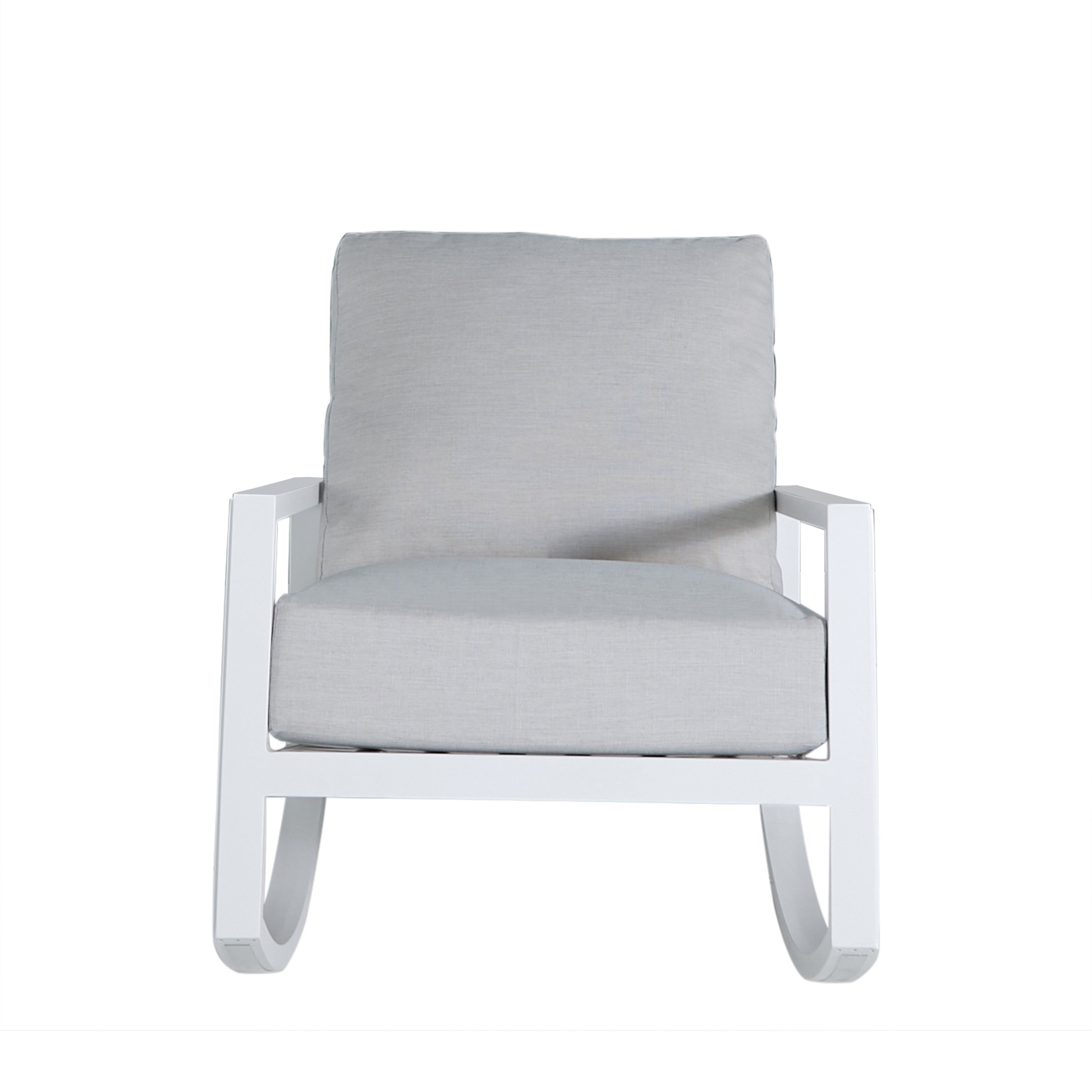 Avondale Aluminum Outdoor Lounge Rocker Chair