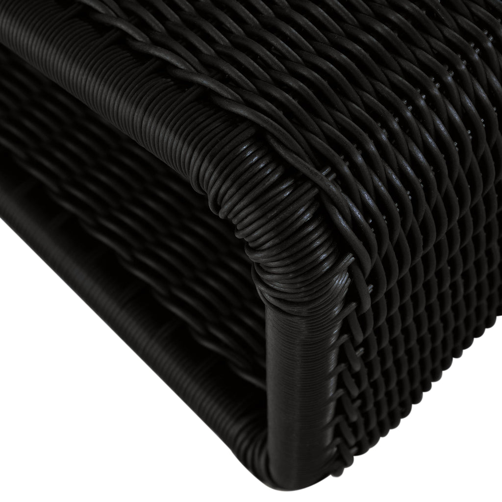 Como Resin Wicker Lounge