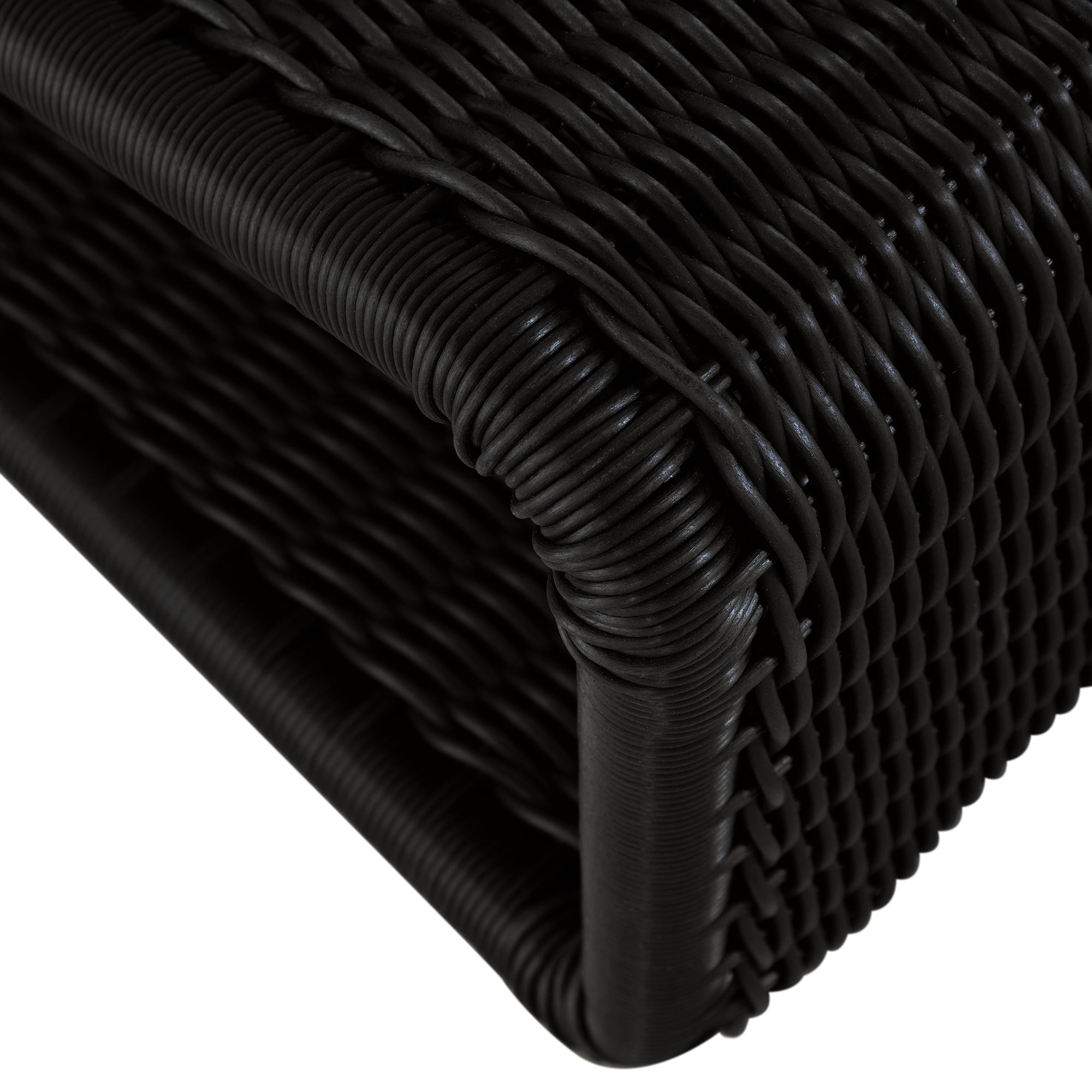 Como Resin Wicker Lounge