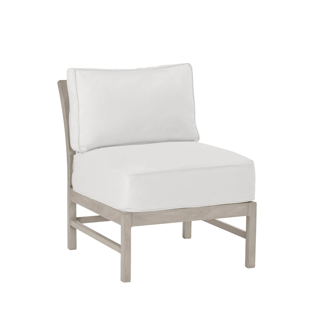 Club Teak Outdoor Sectional Slipper Chair