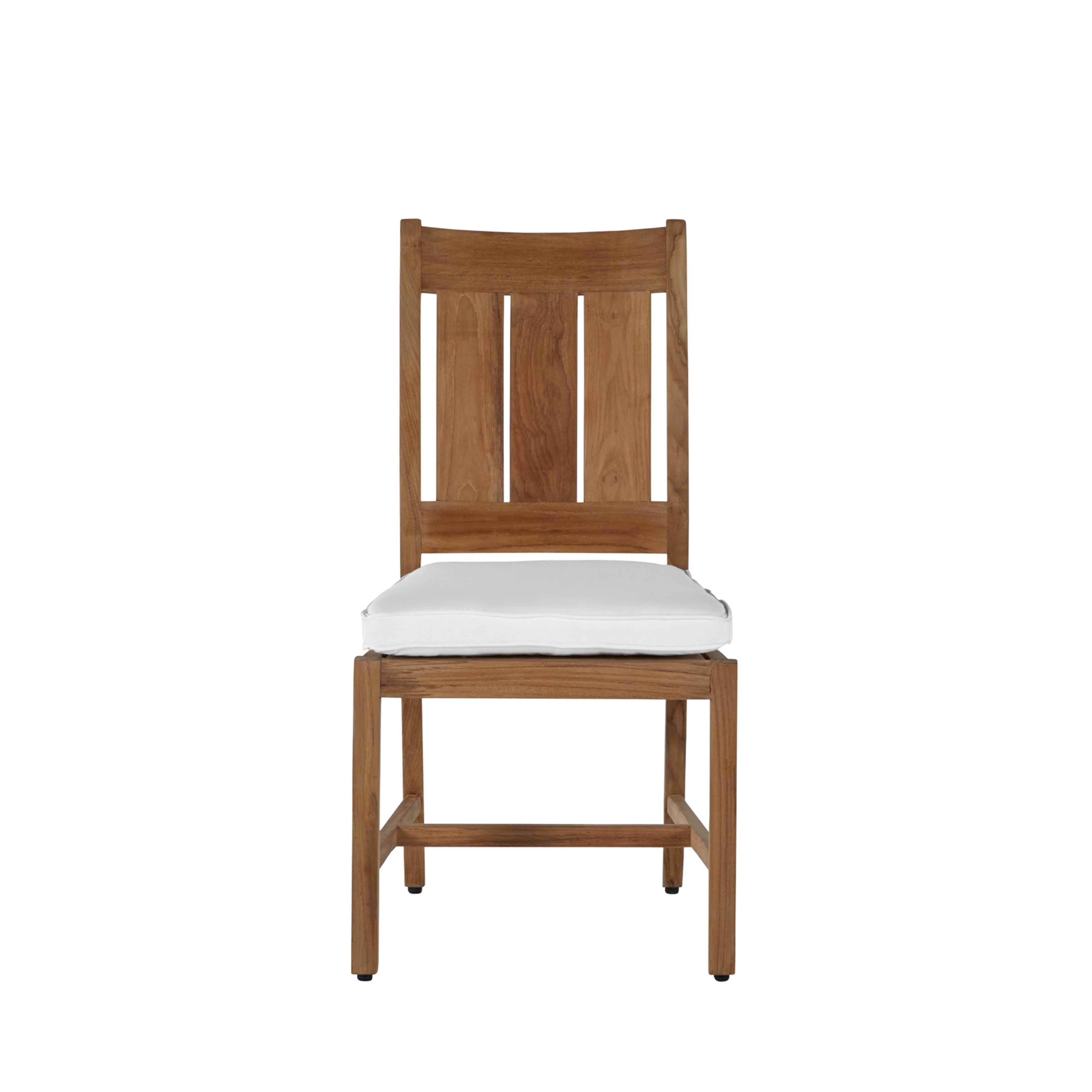 Croquet Teak Outdoor Side Chair