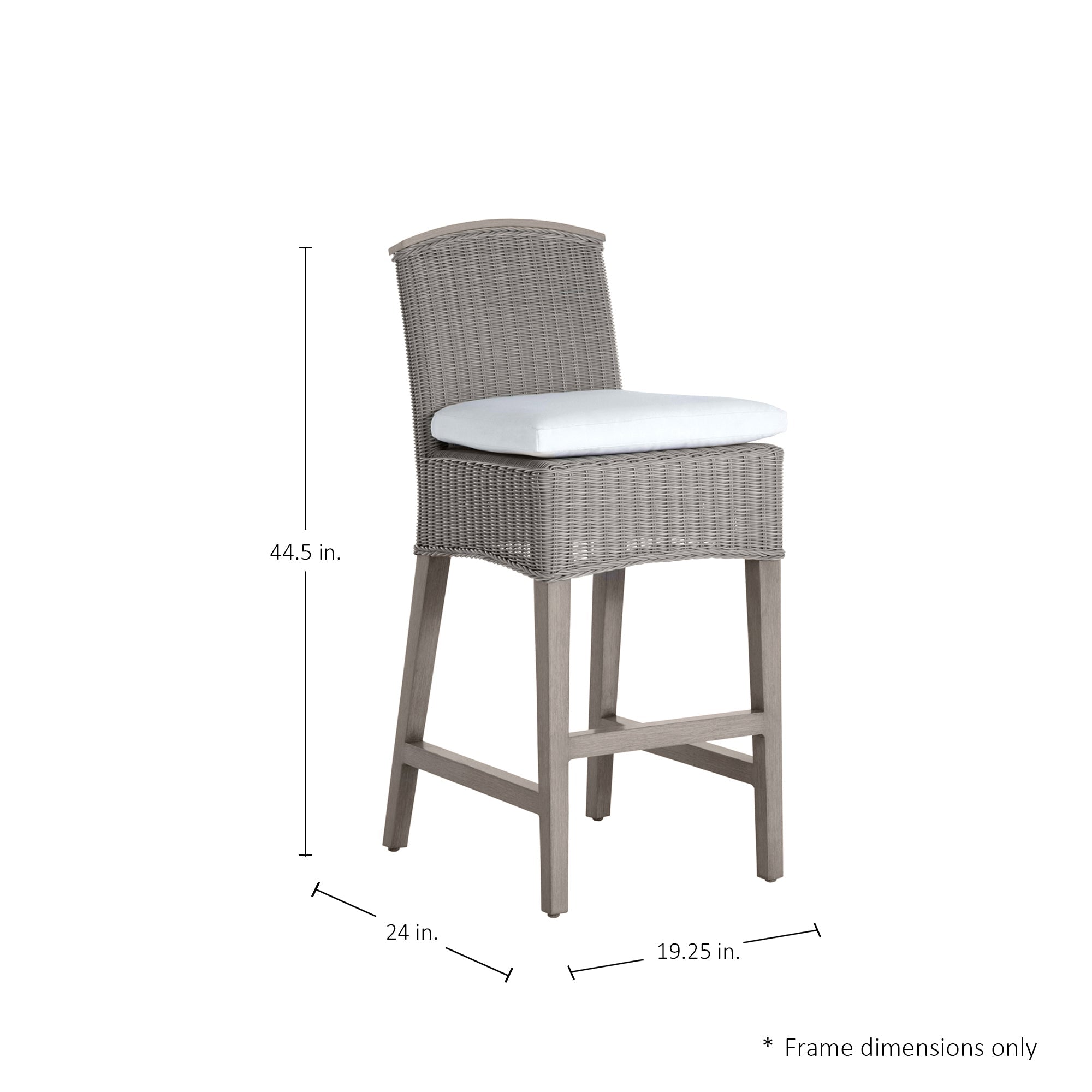 Astoria N-Dura Resin Wicker Outdoor Bar Stool