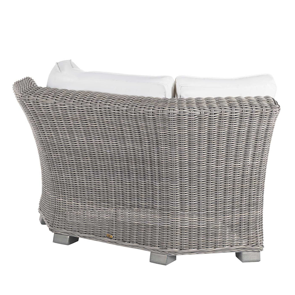 Rustic Resin Wicker Outdoor Corner Sectional Sofa