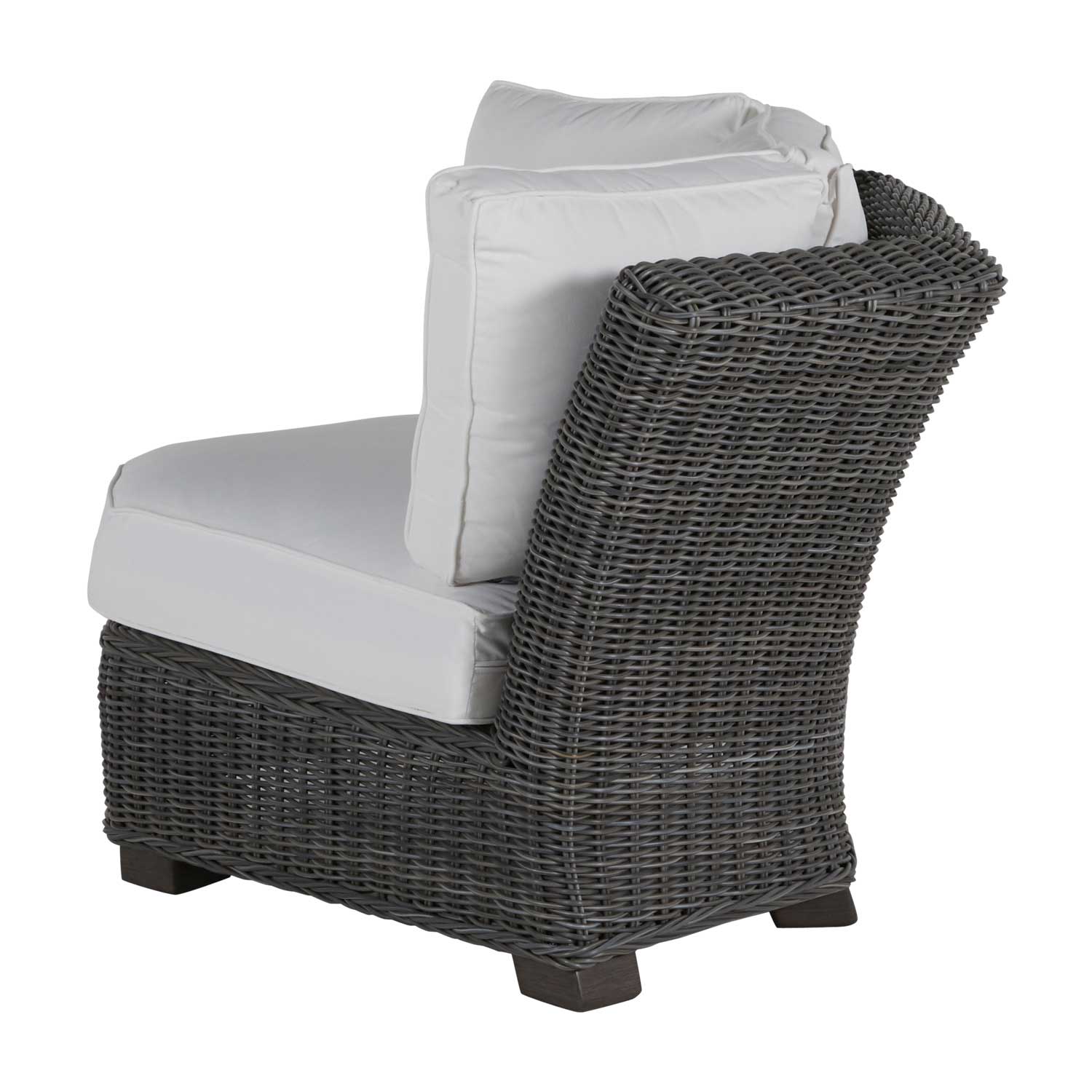 Rustic Resin Wicker Outdoor Corner Sectional Sofa