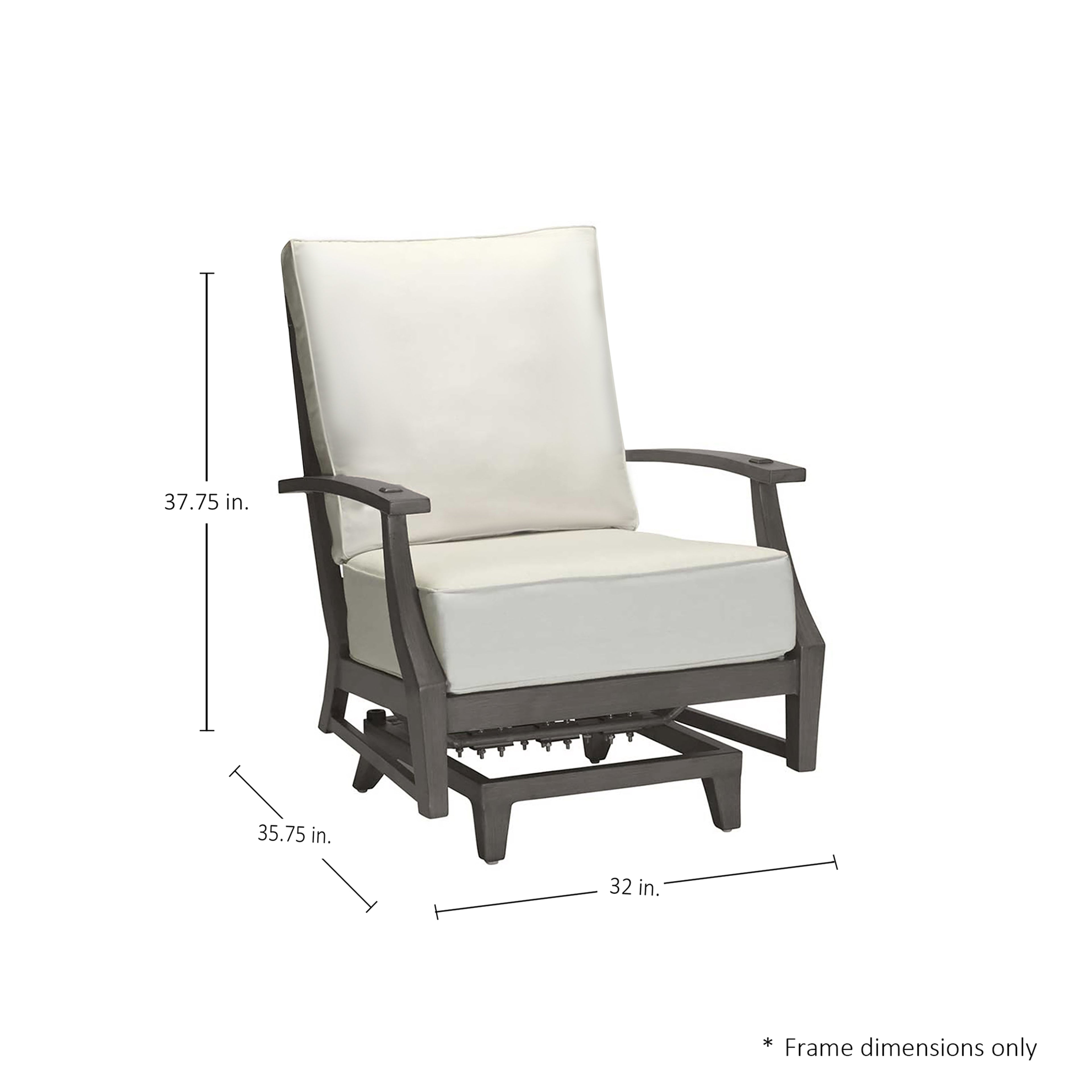 Croquet Cast Aluminum Spring Lounge Chair