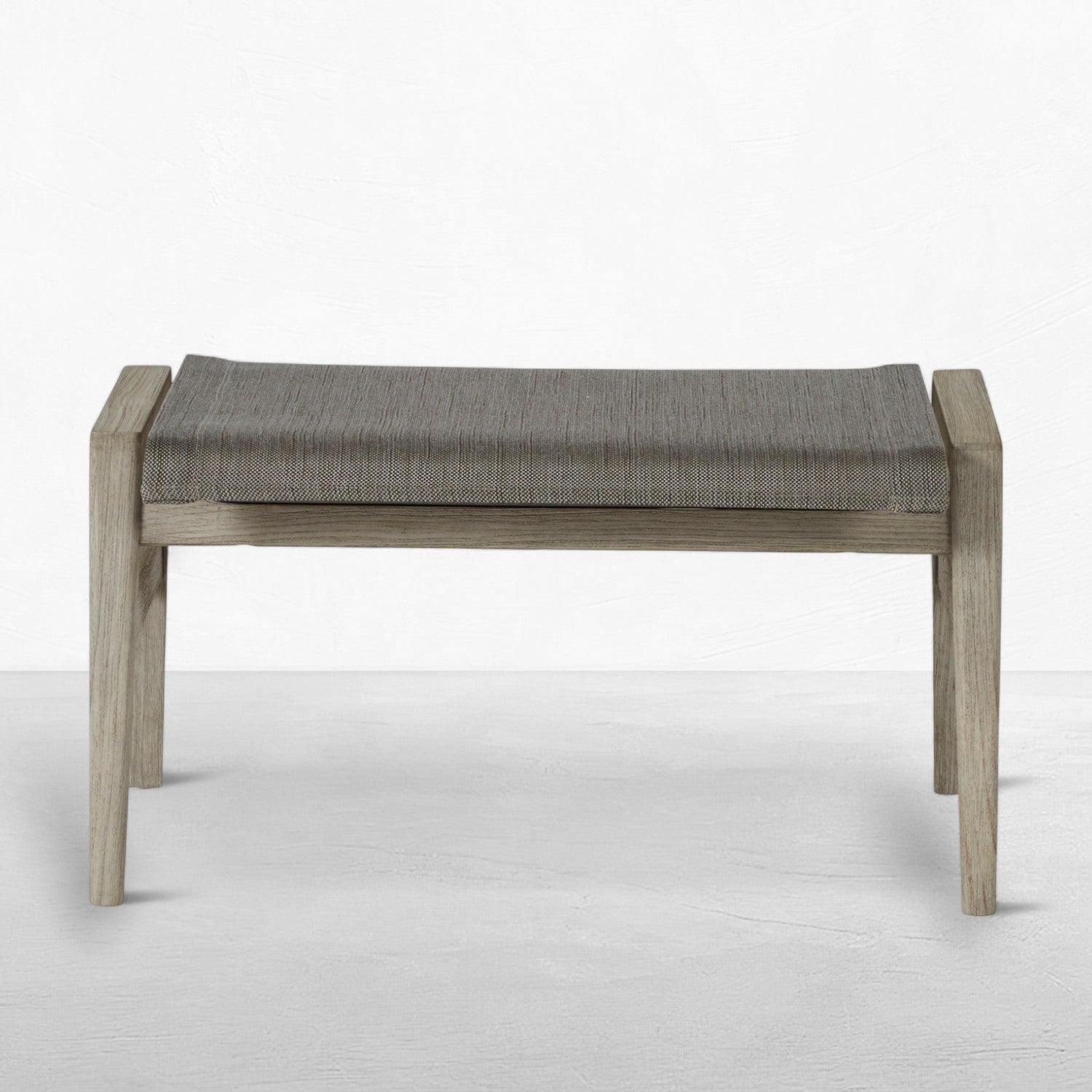 Coast Teak Outdoor Woven Ottoman