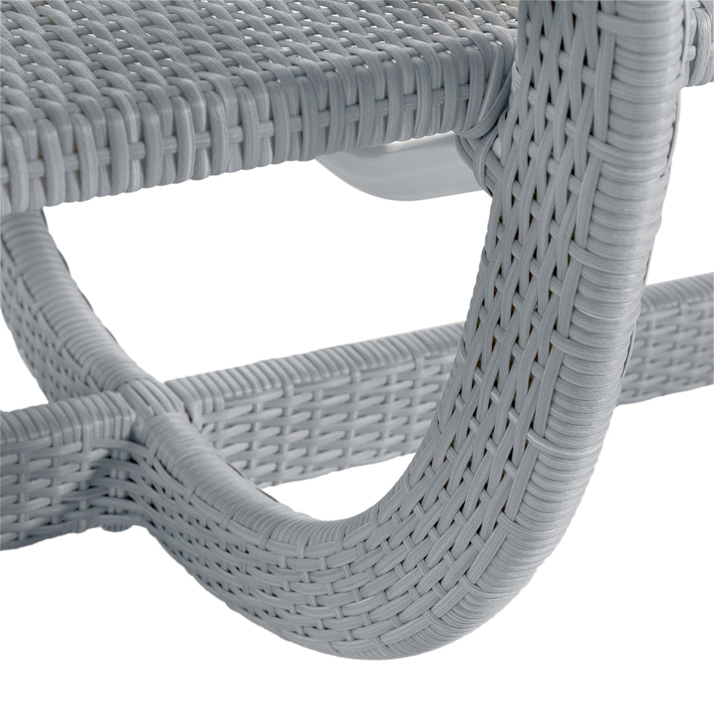 Halo Wicker Outdoor Armless Chaise Lounge