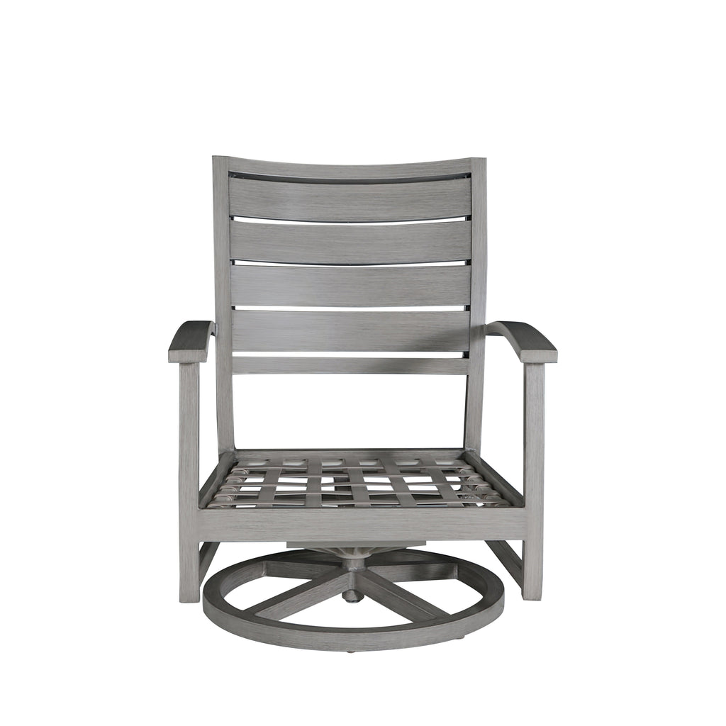 Charleston Aluminum Swivel Rocker Lounge Chair