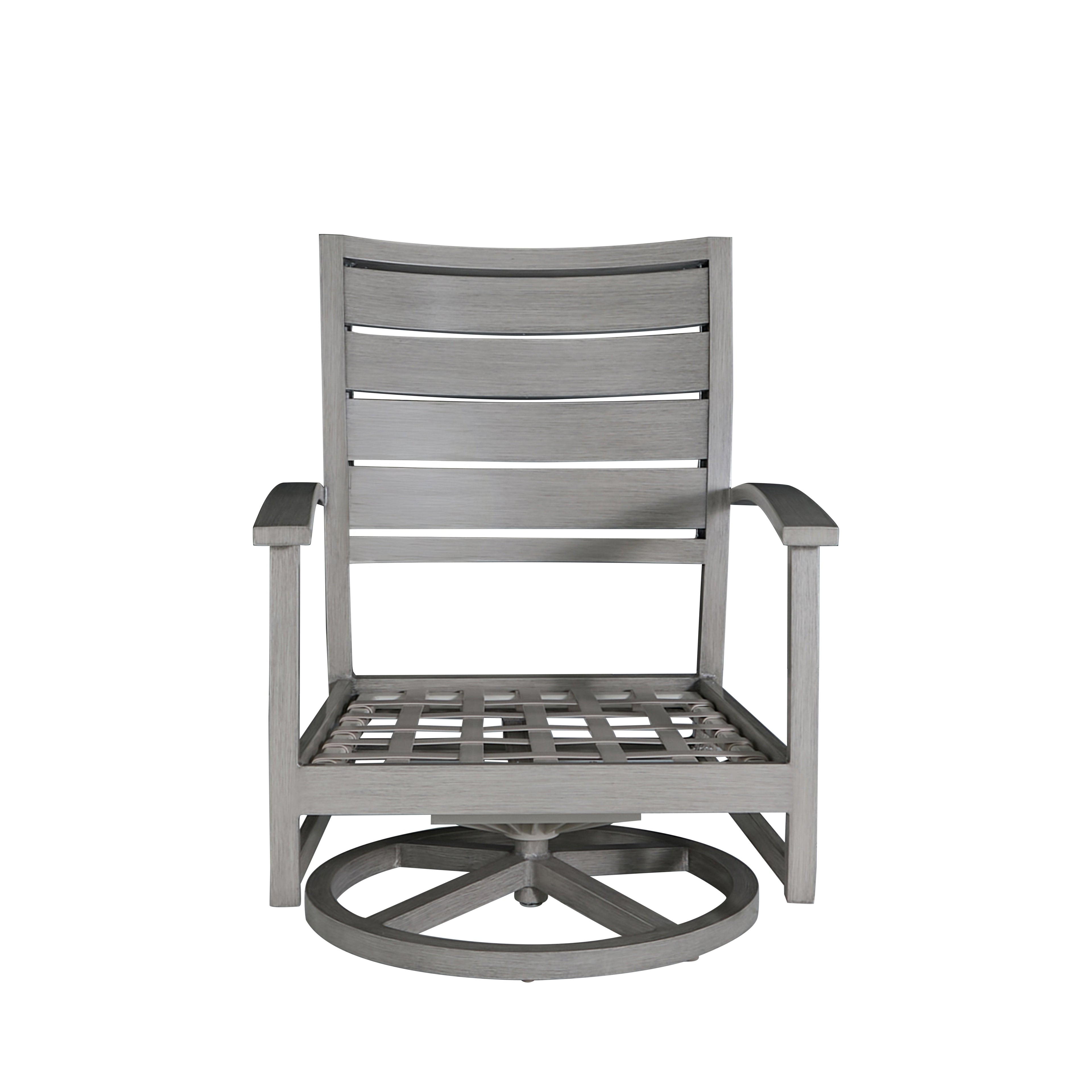 Charleston Aluminum Swivel Rocker Lounge Chair