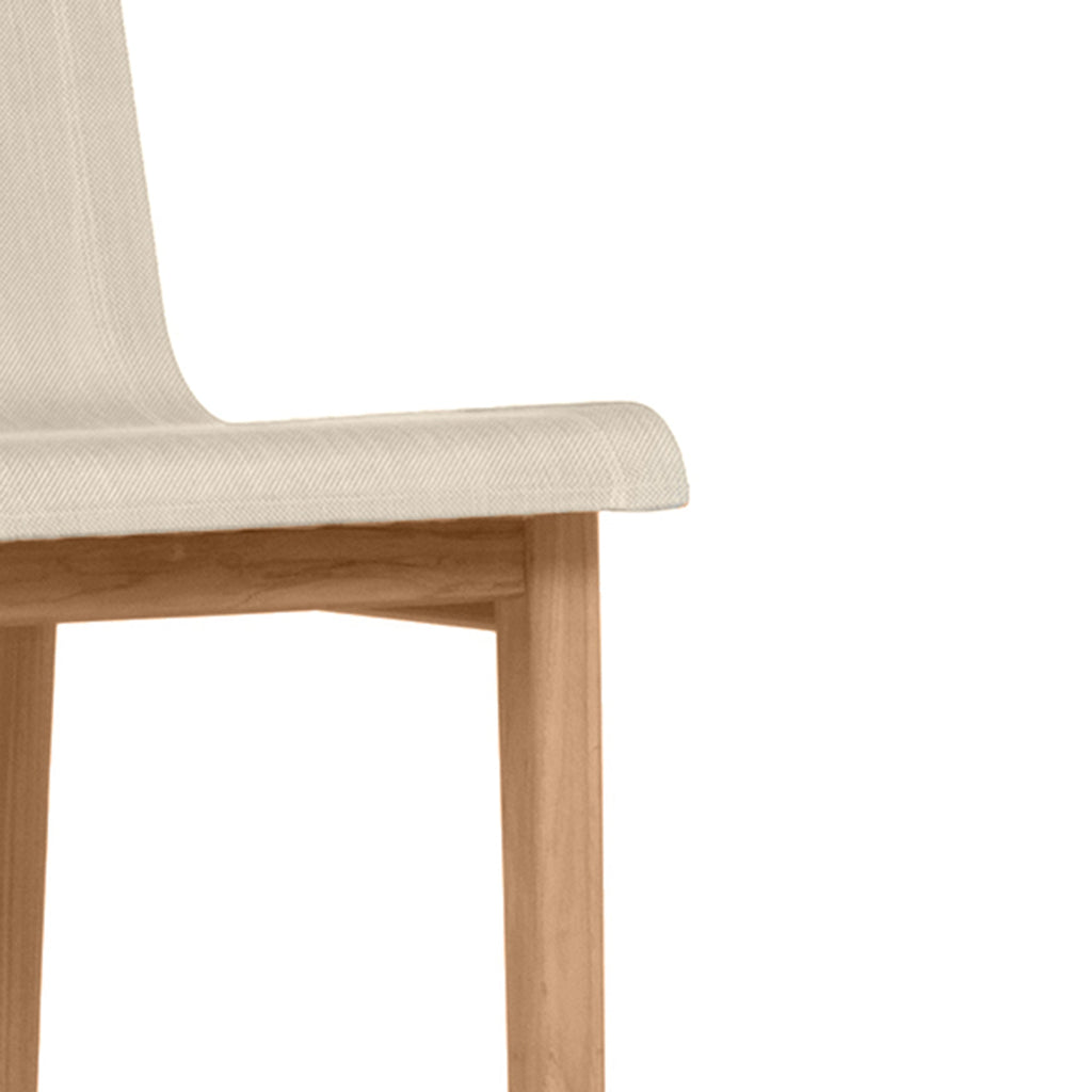 Coast Teak Sling Outdoor Bar Stool