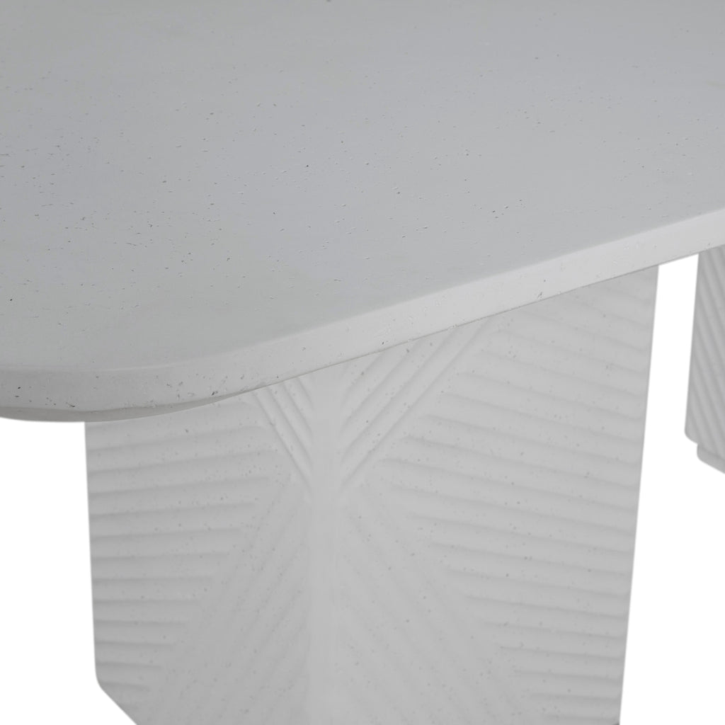 Mira Cast Stone Rect. Dining Table