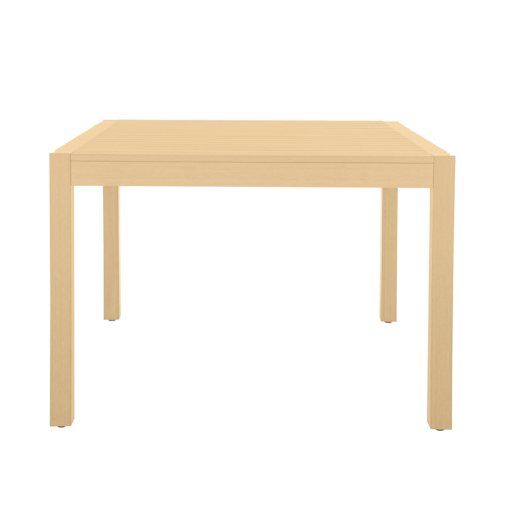 Portside 42" Square Outdoor Slatted Top Table