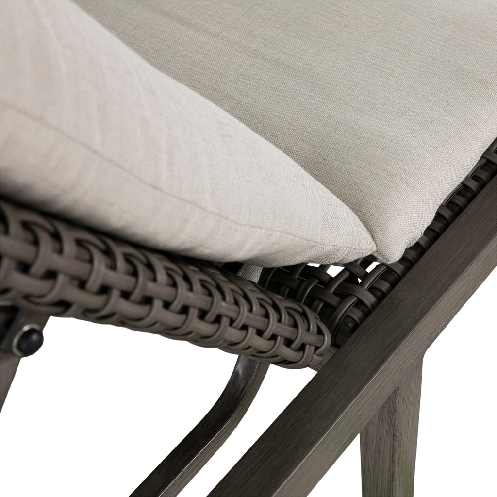 Harbor Wicker Outdoor Armless Chaise Lounge