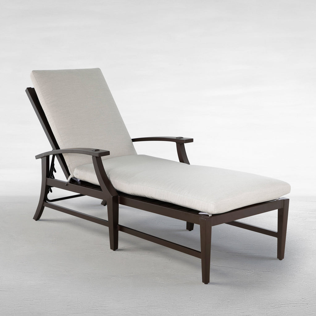 Croquet Aluminum Outdoor Chaise Lounge