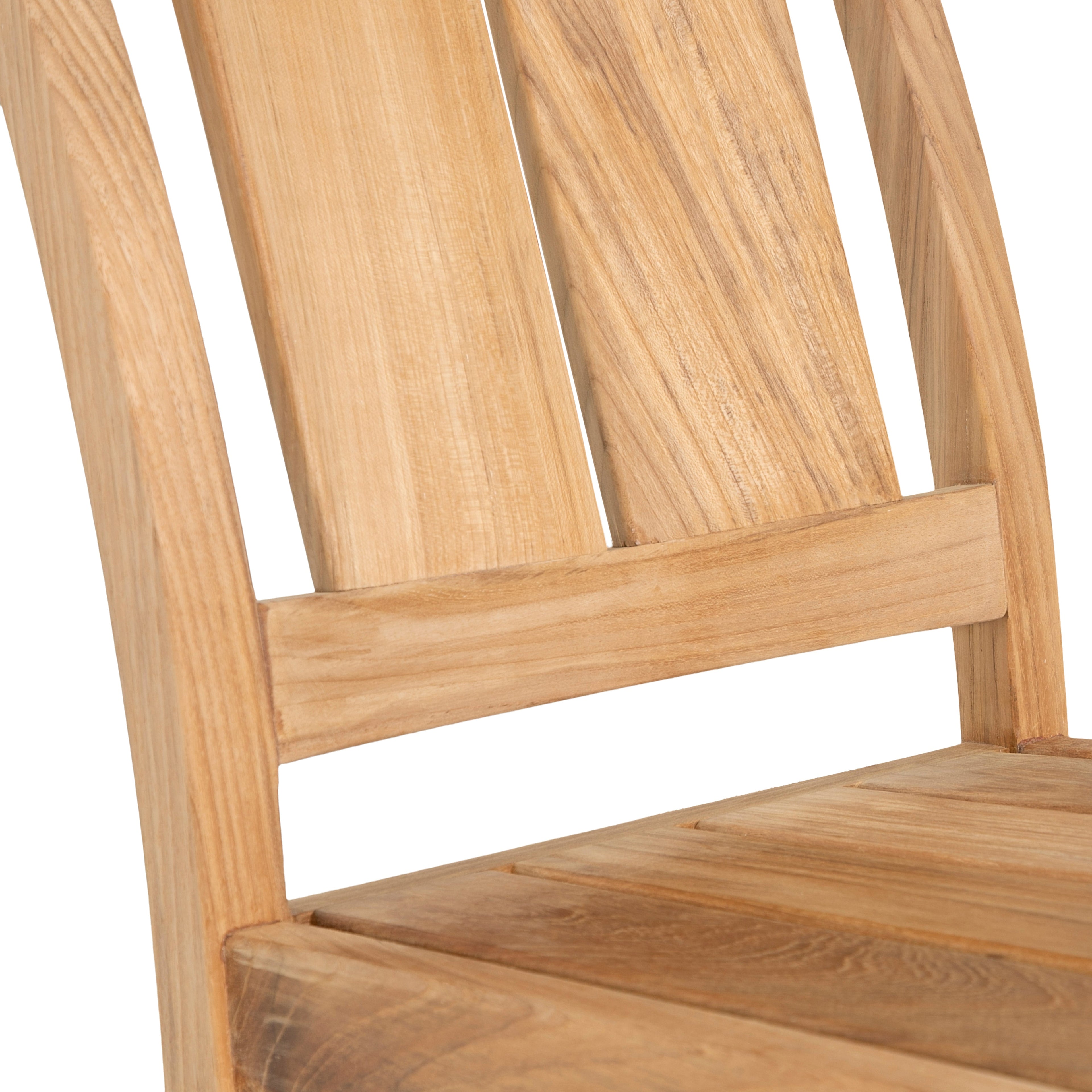 Croquet Teak Outdoor Transitional Counter Stool