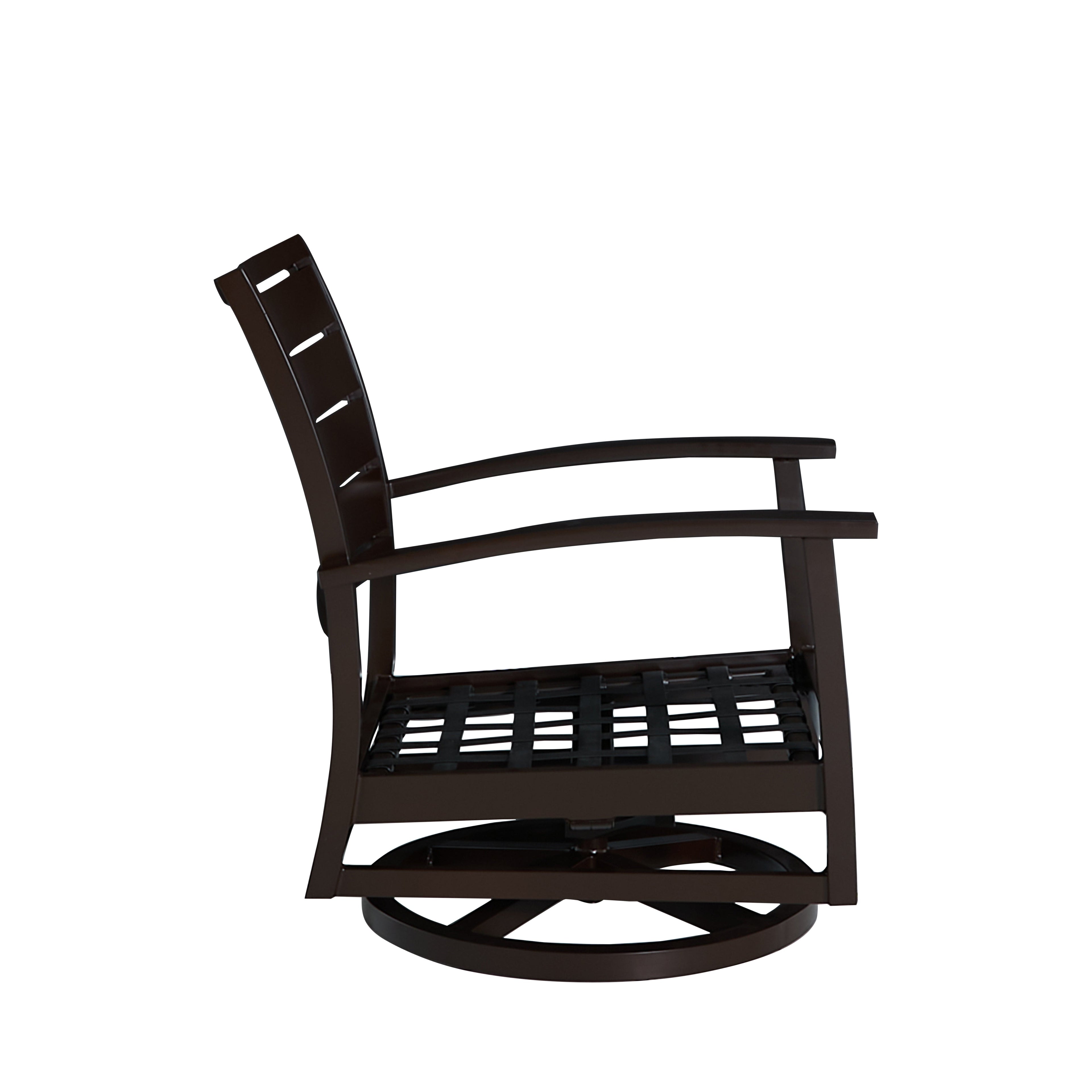 Charleston Aluminum Swivel Rocker Lounge Chair