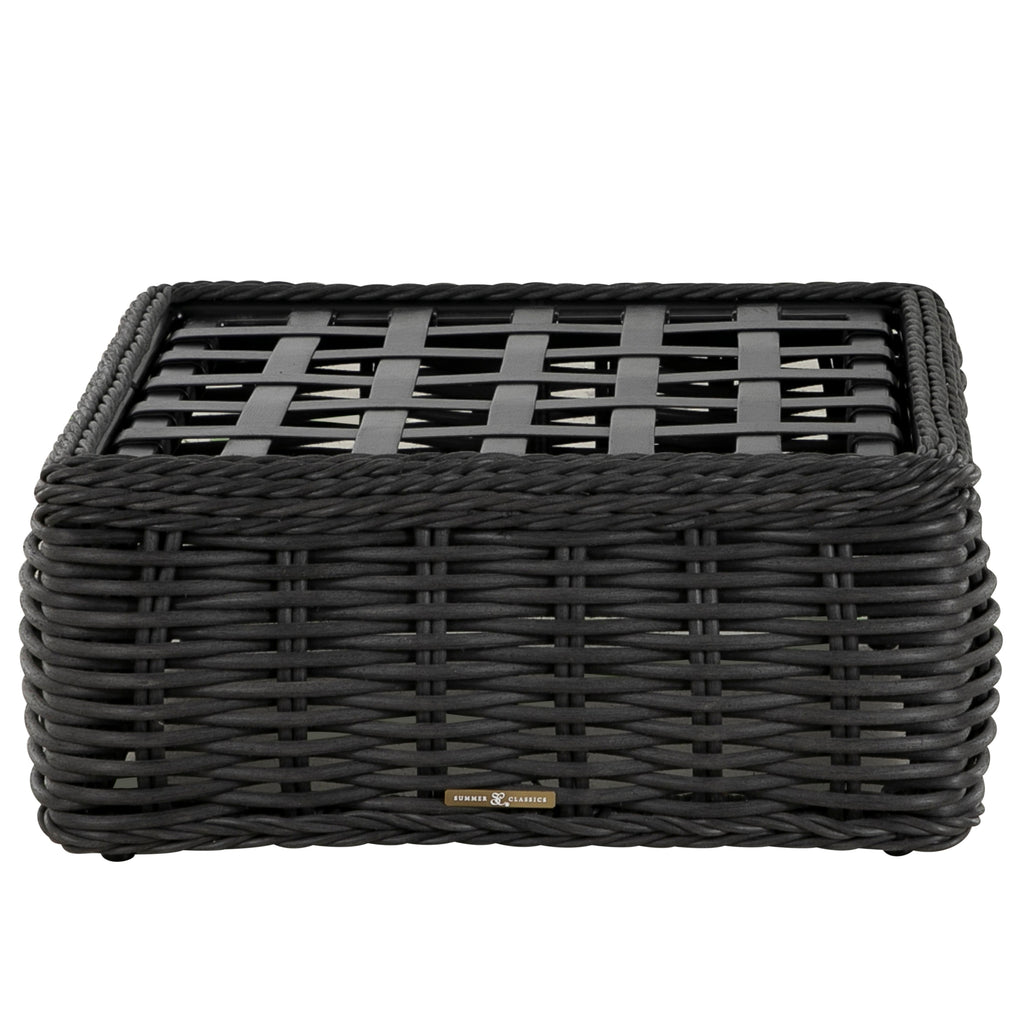 Soho N-Dura Resin Wicker Outdoor Woven Ottoman