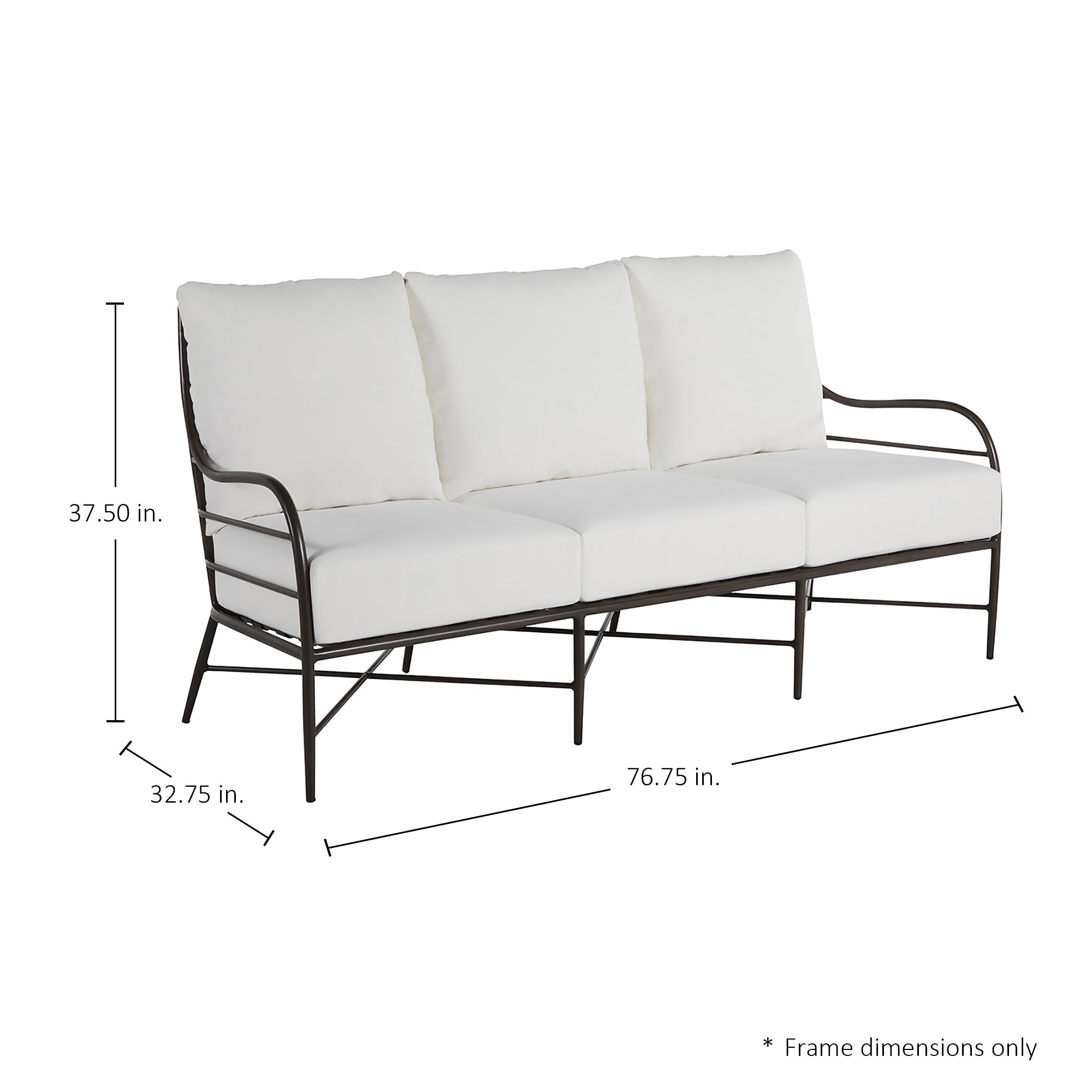 Carmel Aluminum Outdoor Sofa