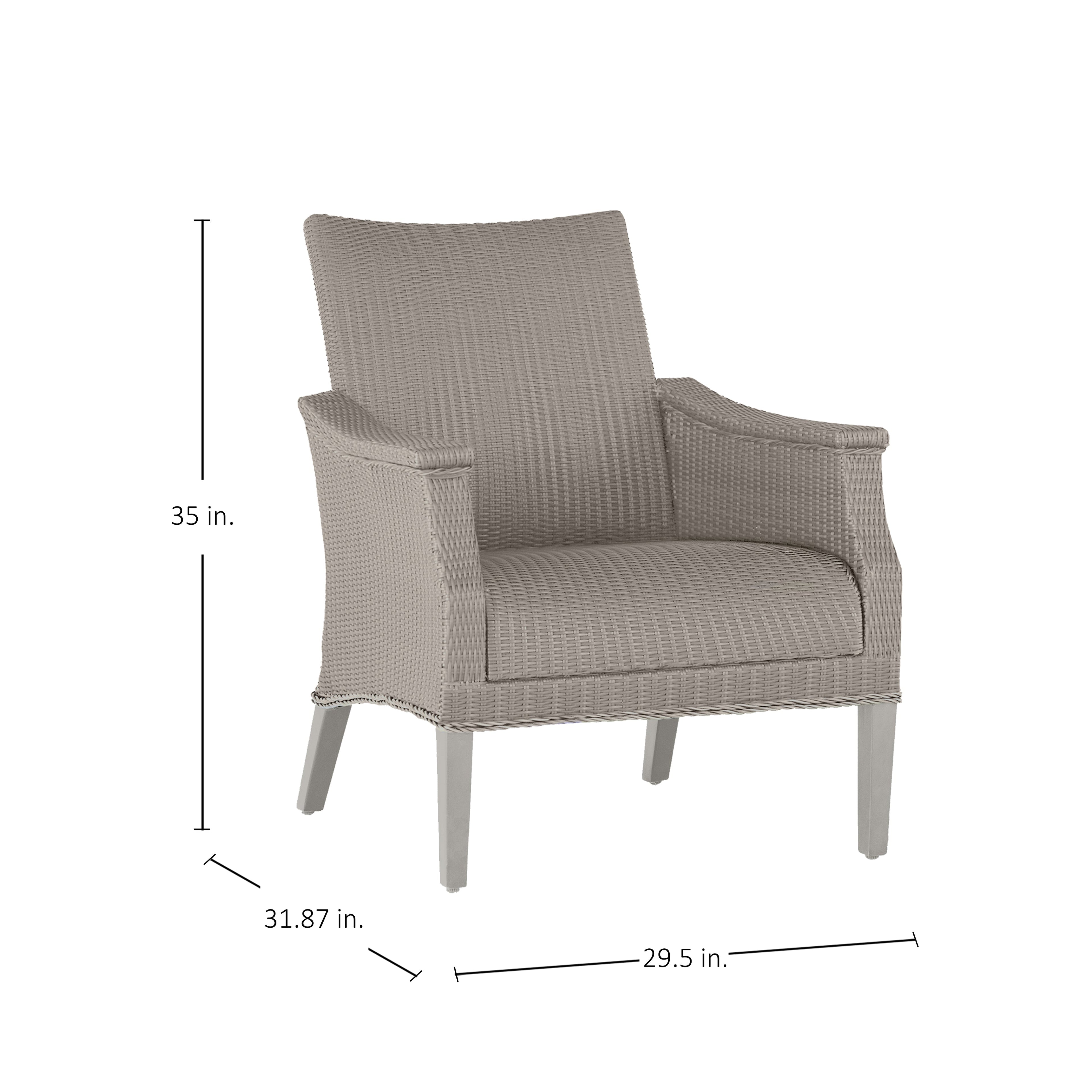 Bentley Woven Resin Wicker Outdoor Lounge Chair