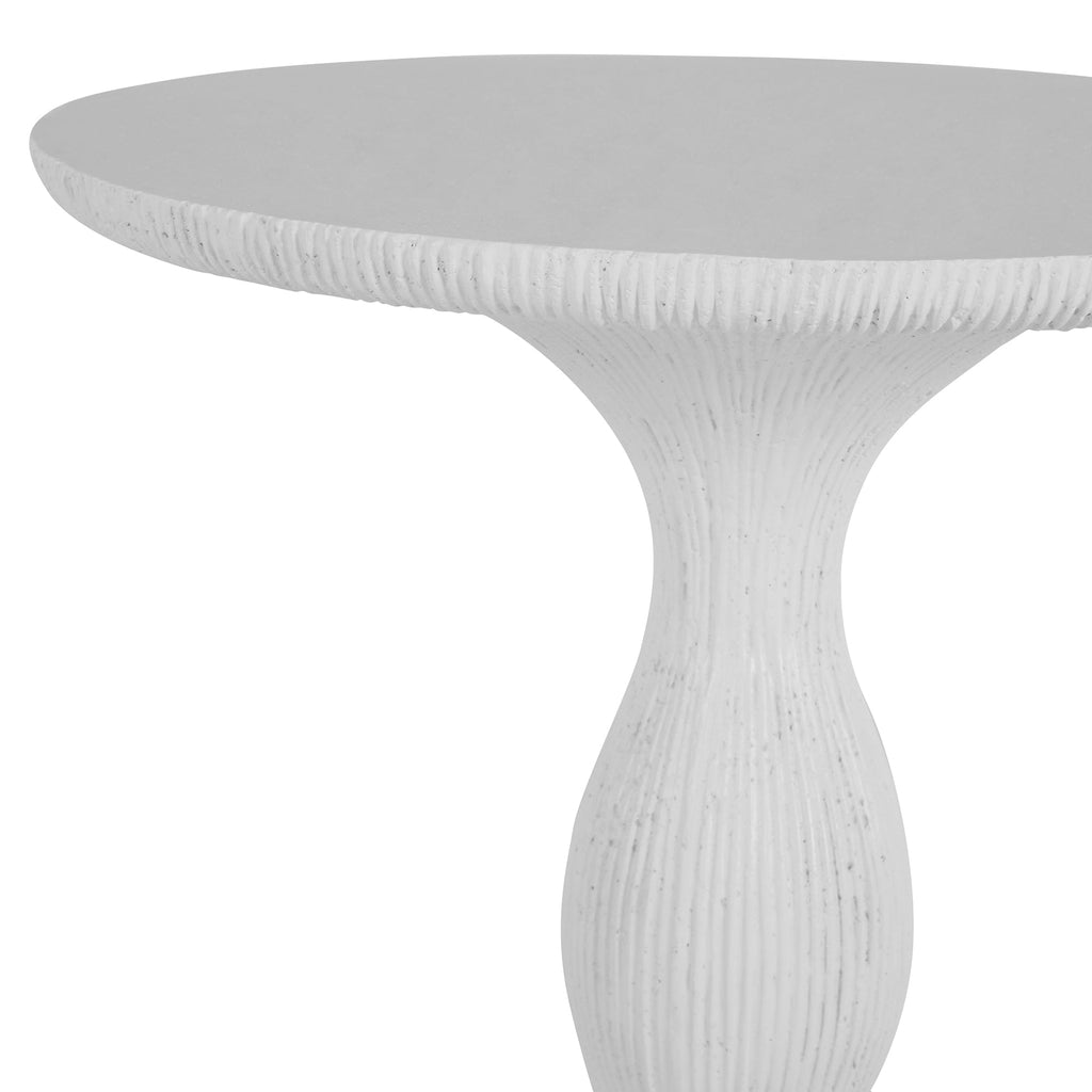 Tern Cast Stone 16" Round Pedestal Side Table