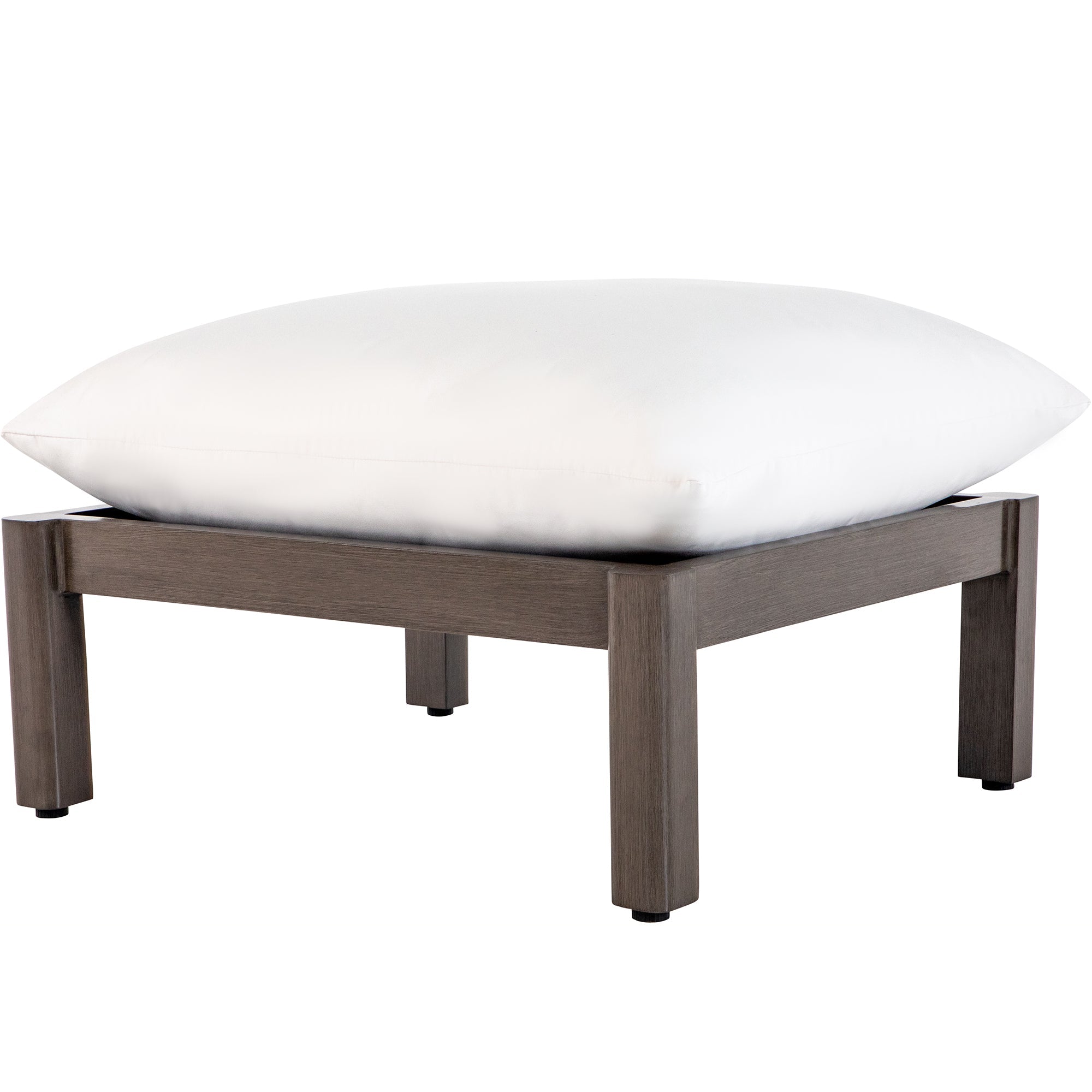 Monterey Aluminum Outdoor Woven Ottoman