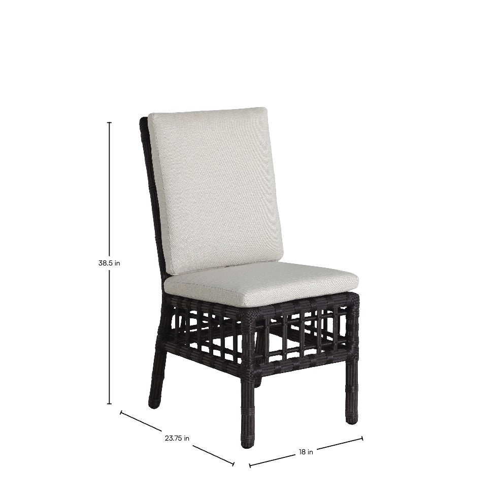 Newport Resin Wicker Woven Outdoor Side Chair