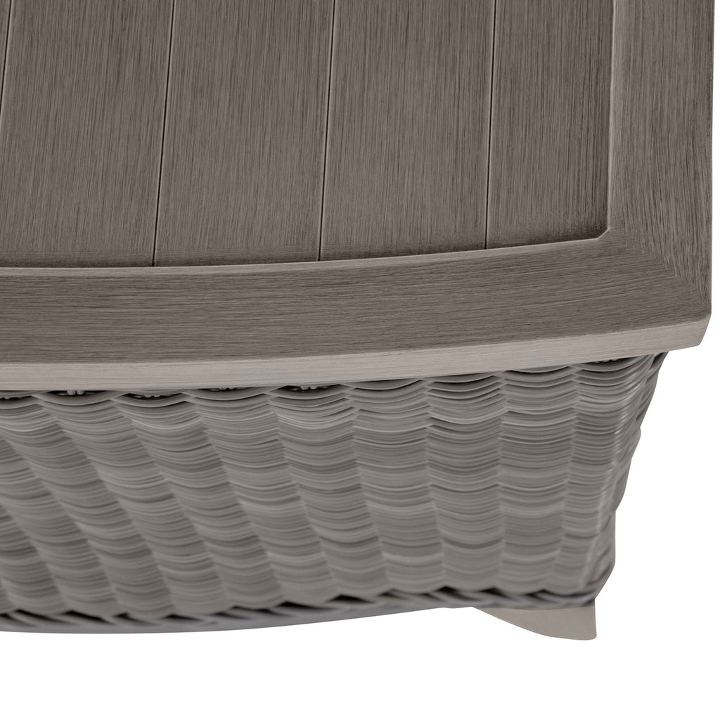 Astoria Wicker 21" Square Outdoor End Table