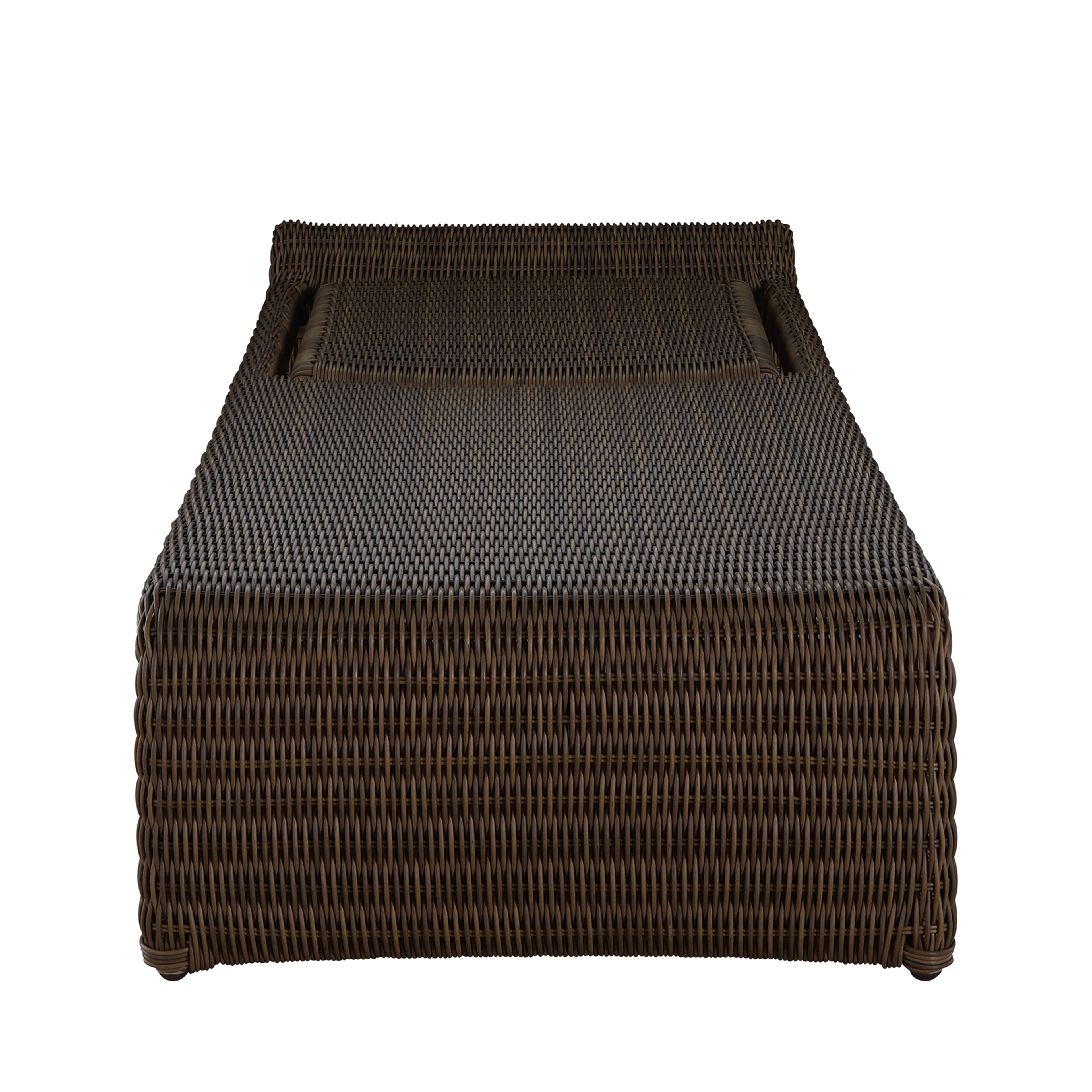Como Resin Wicker Chaise