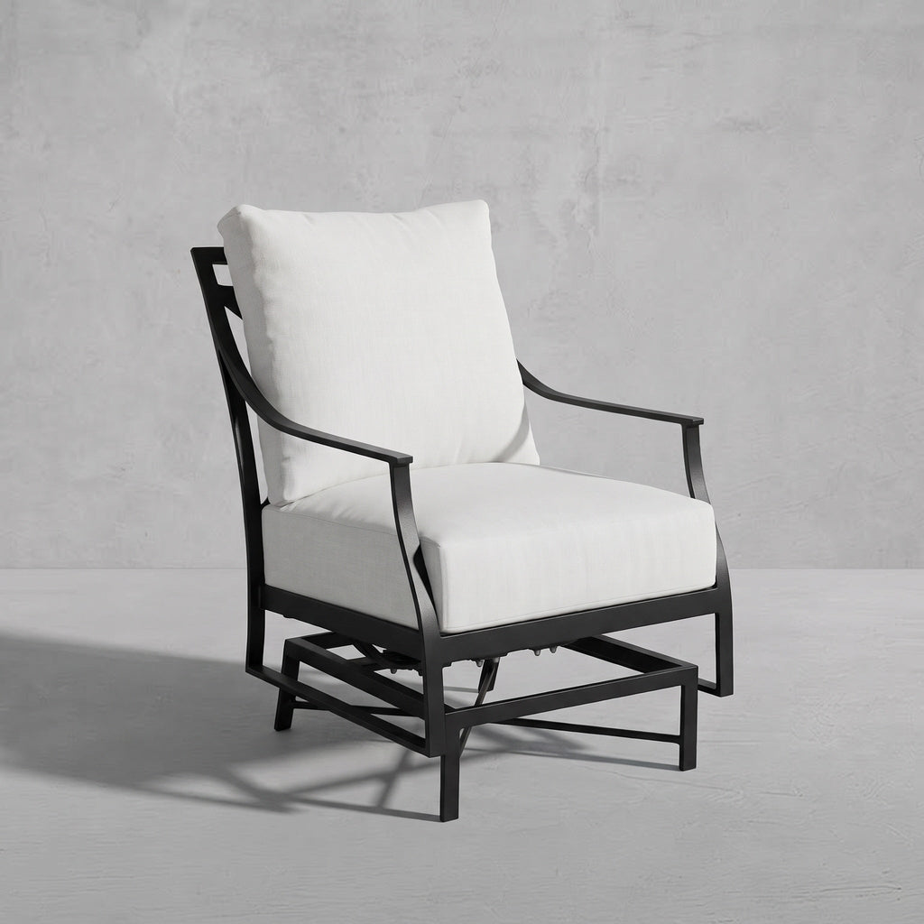 Monaco Aluminum Outdoor Spring Lounge Chair