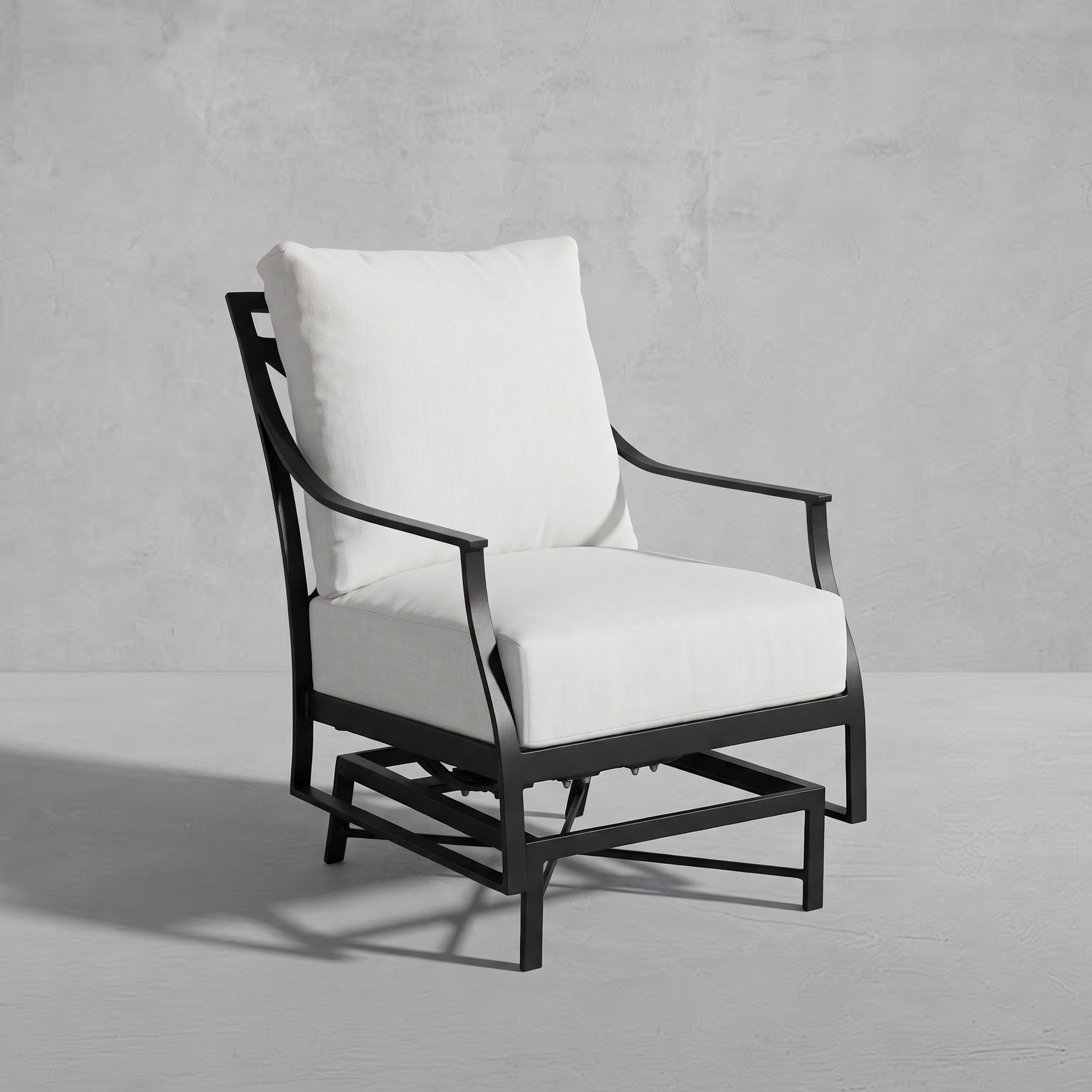 Monaco Aluminum Outdoor Spring Lounge Chair