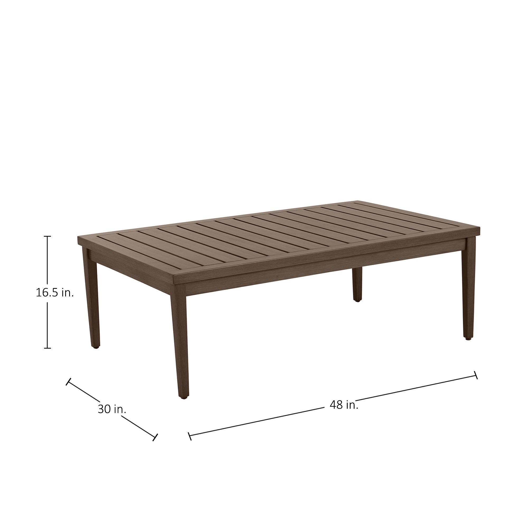 Brookings Aluminum Rectangle Outdoor Coffee Table