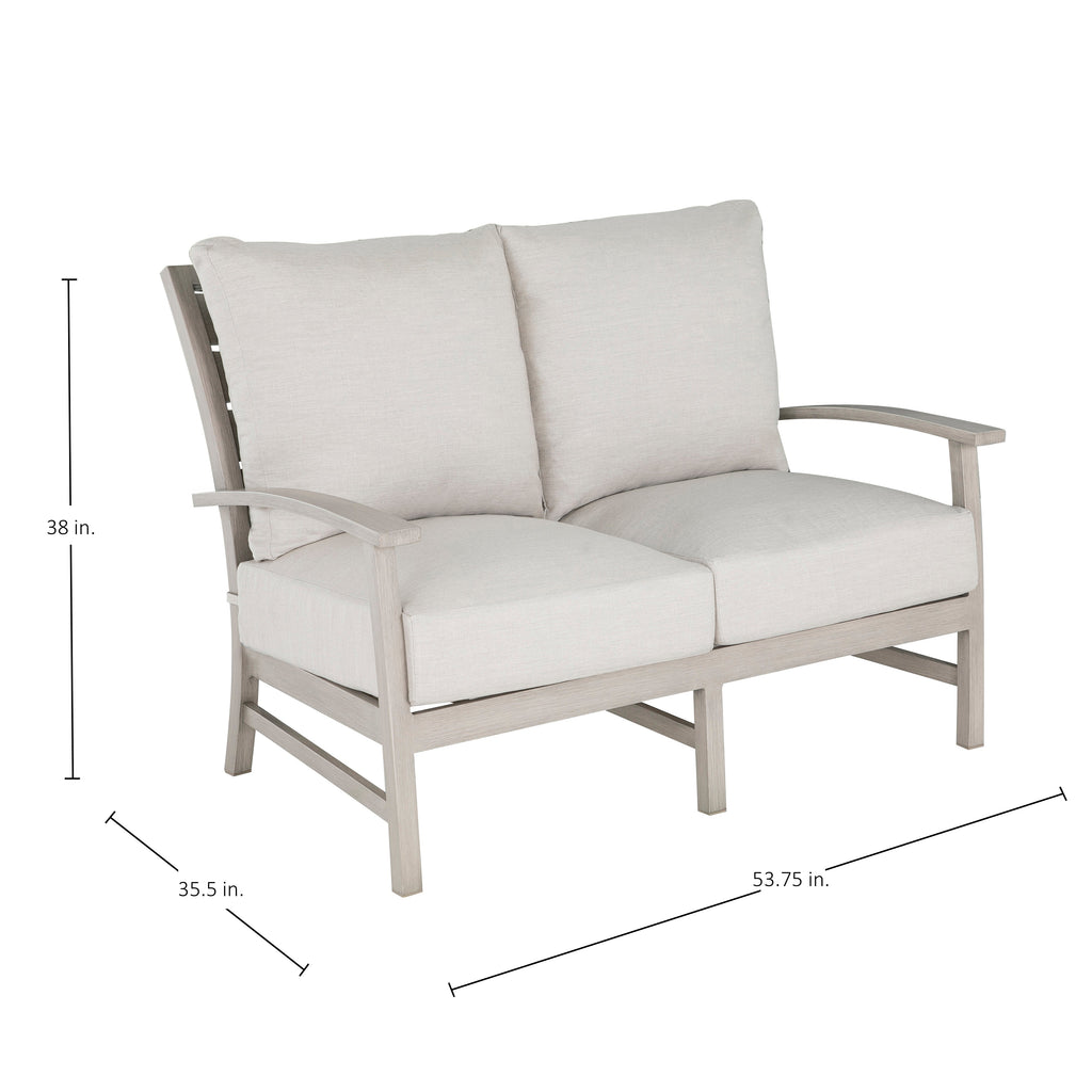Charleston Aluminum Outdoor Loveseat