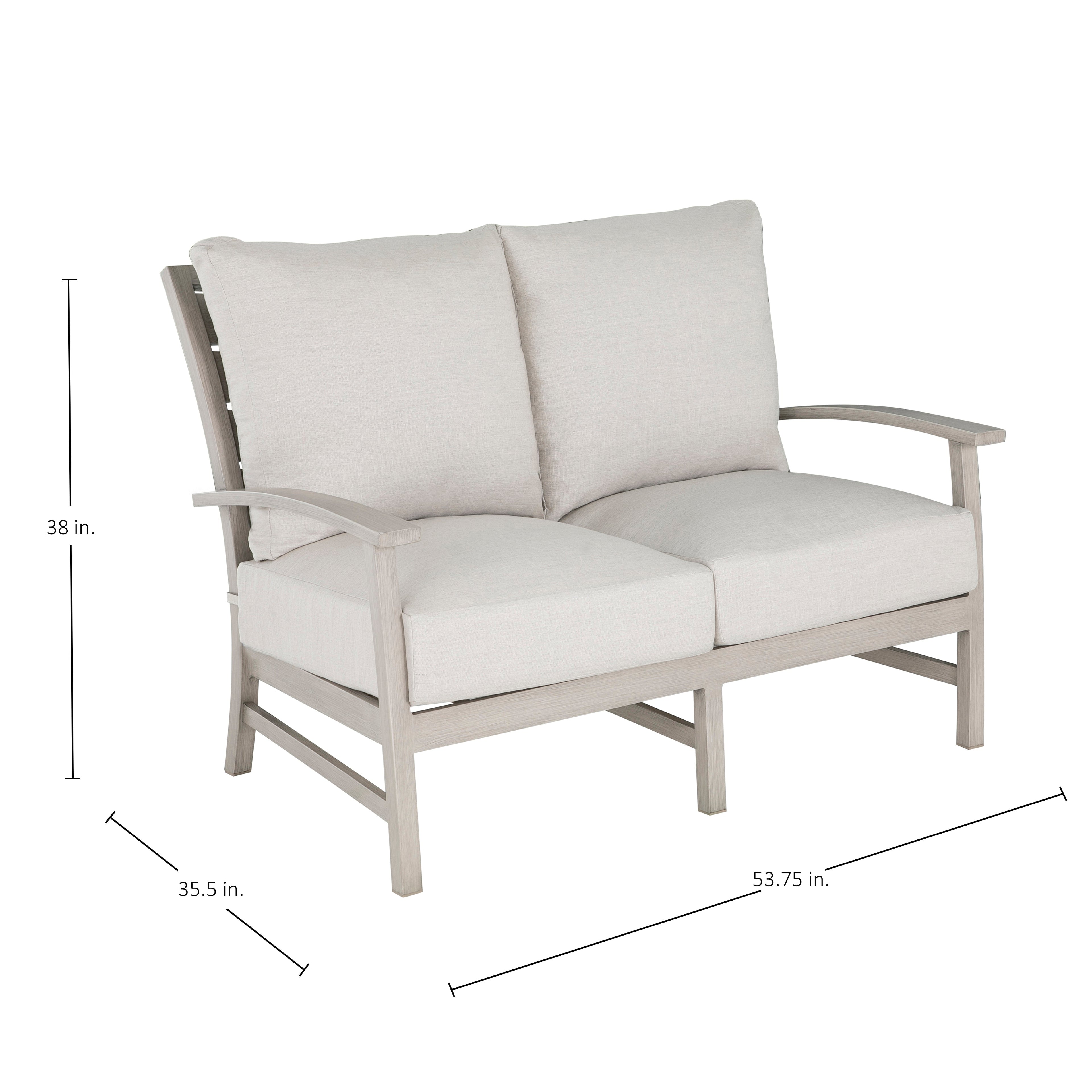 Charleston Aluminum Outdoor Loveseat