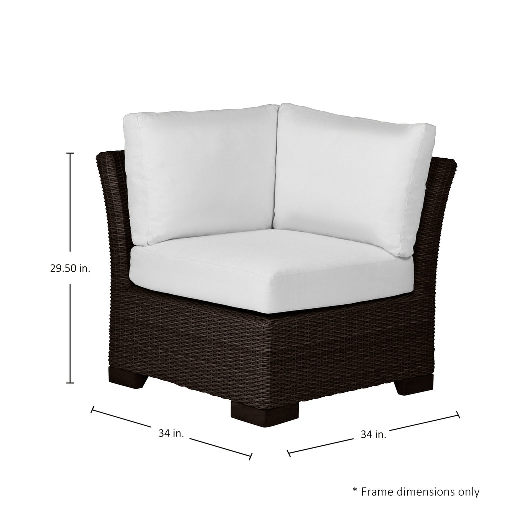 Club Woven Resin Wicker Corner Sectional Sofa