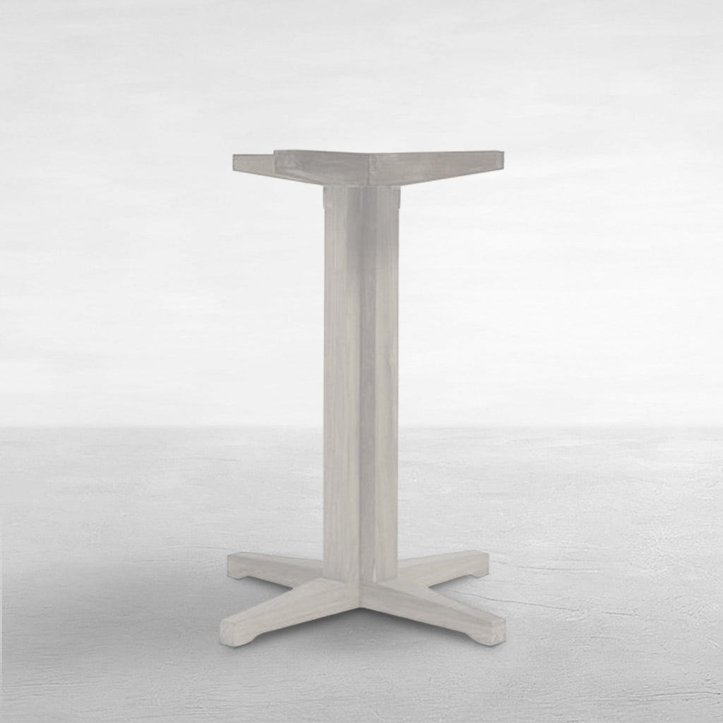 Club Teak Outdoor Pedestal Bar Base