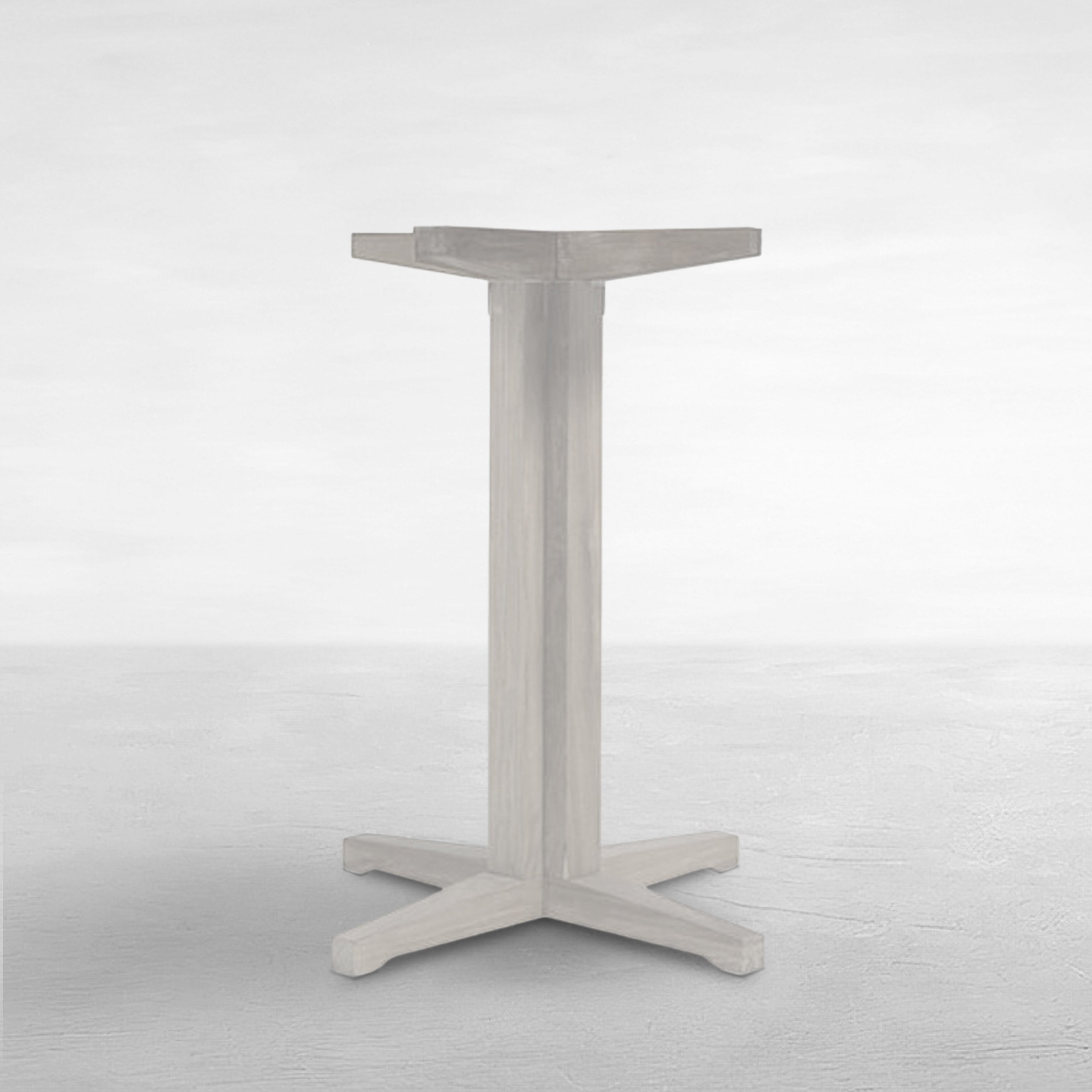 Club Teak Outdoor Pedestal Bar Base