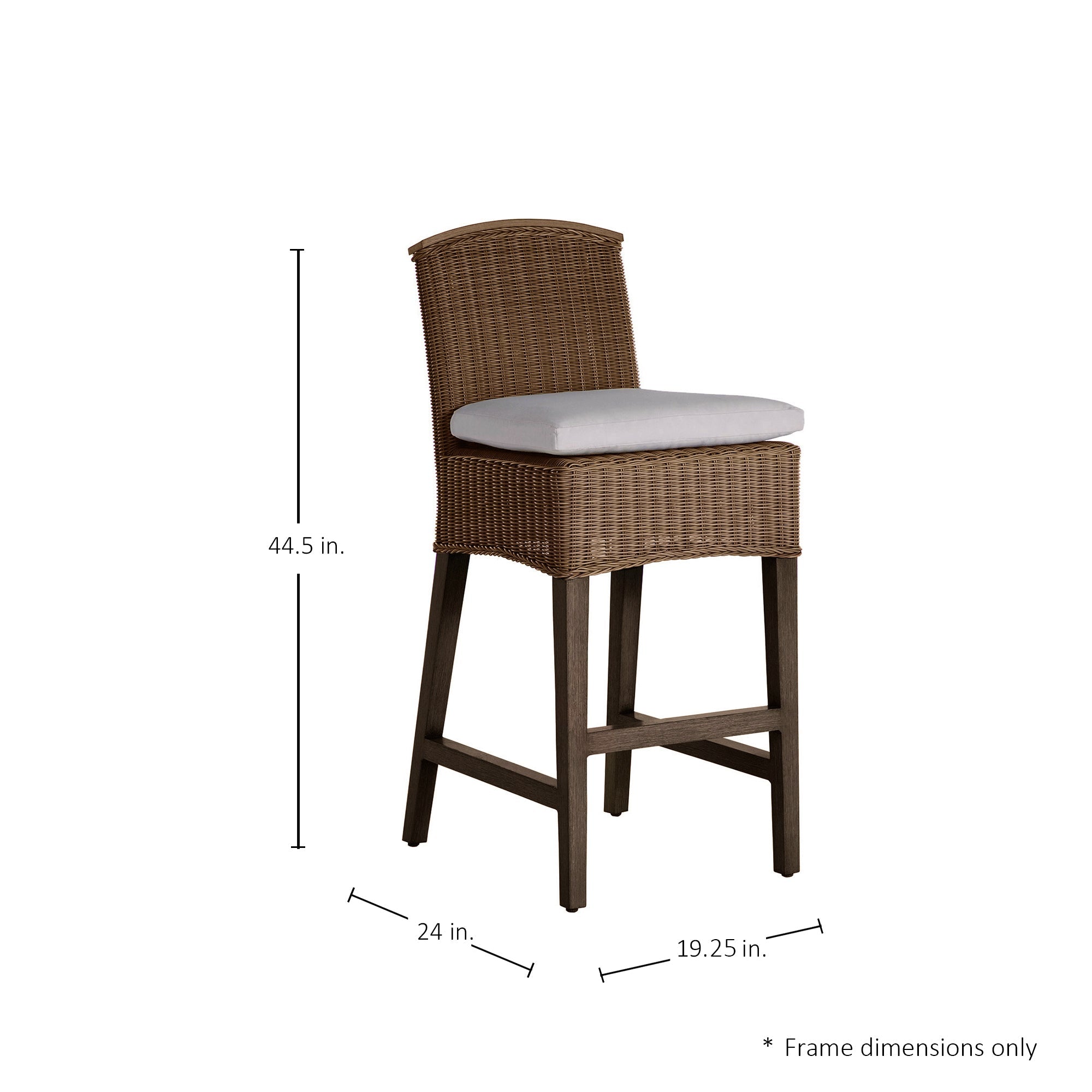 Astoria N-Dura Resin Wicker Outdoor Bar Stool