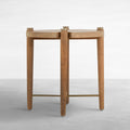 Pacifica Teak 22" Round Outdoor End Table