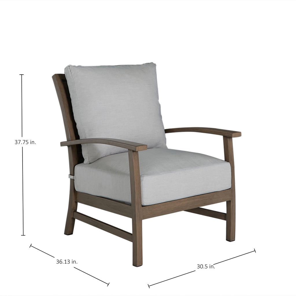 Charleston Aluminum Outdoor Lounge Chair