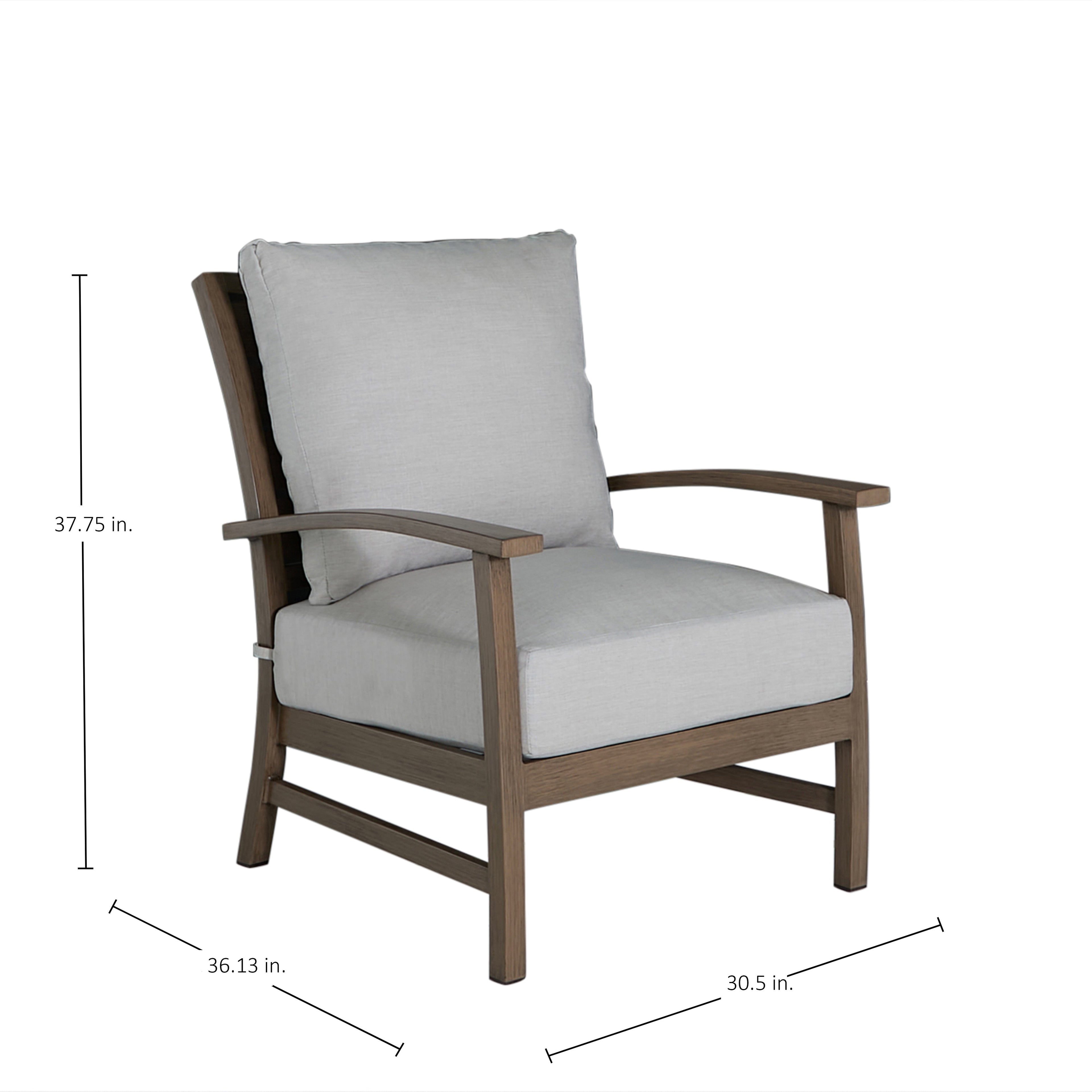 Charleston Aluminum Outdoor Lounge Chair