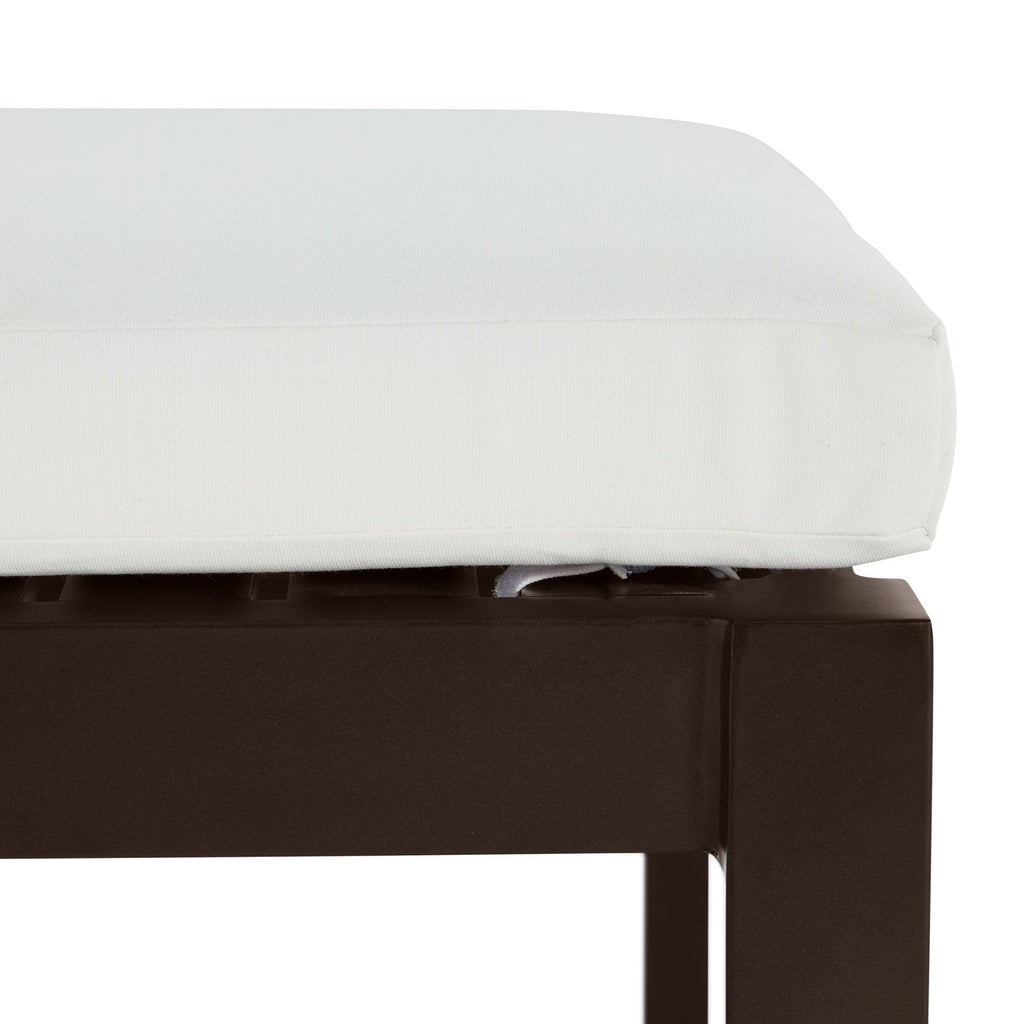 Club Aluminum Backless Outdoor Bench