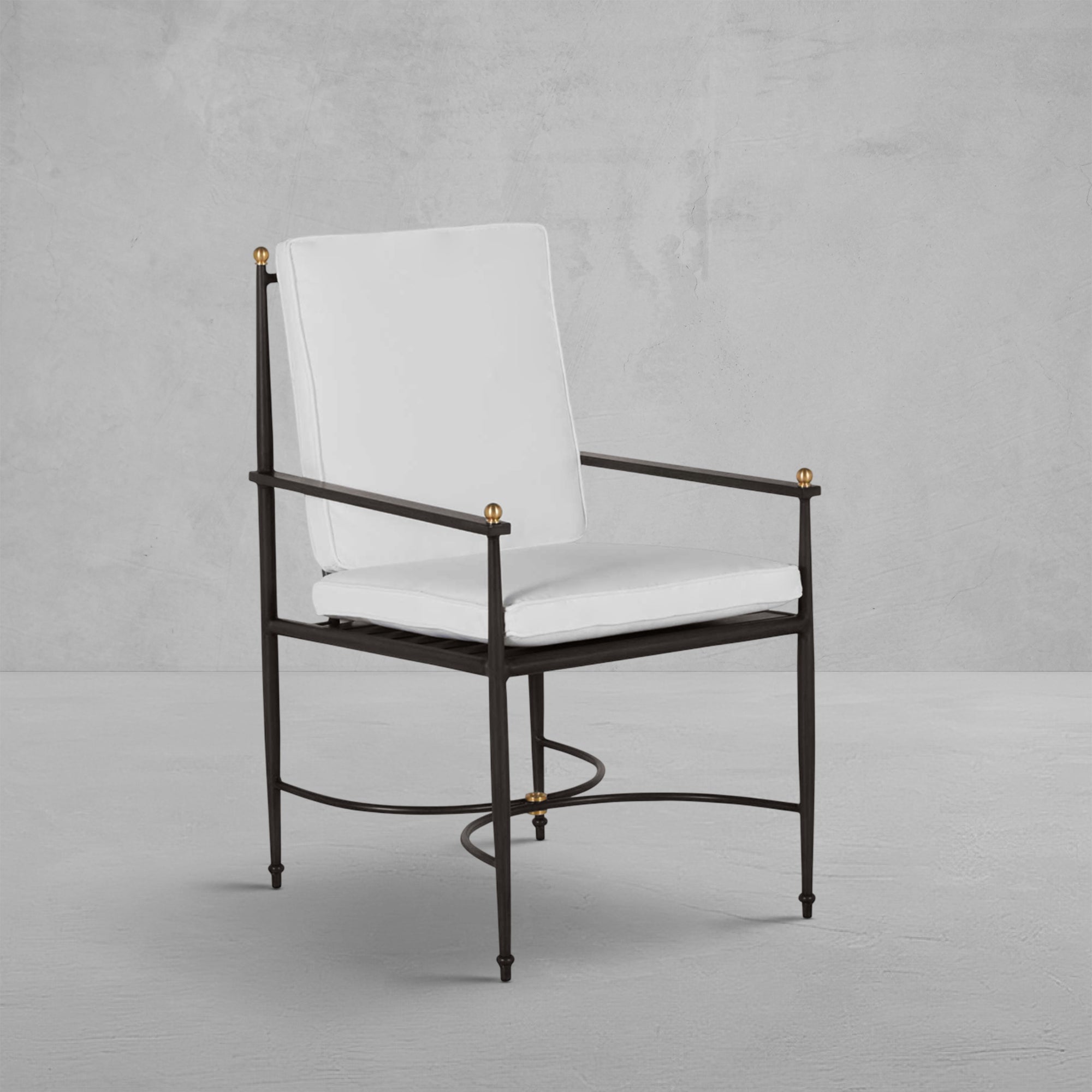 Roma Wrought Aluminum Arm Chair
