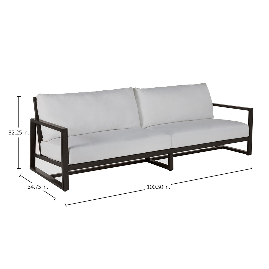 Avondale Aluminum Outdoor Sofa