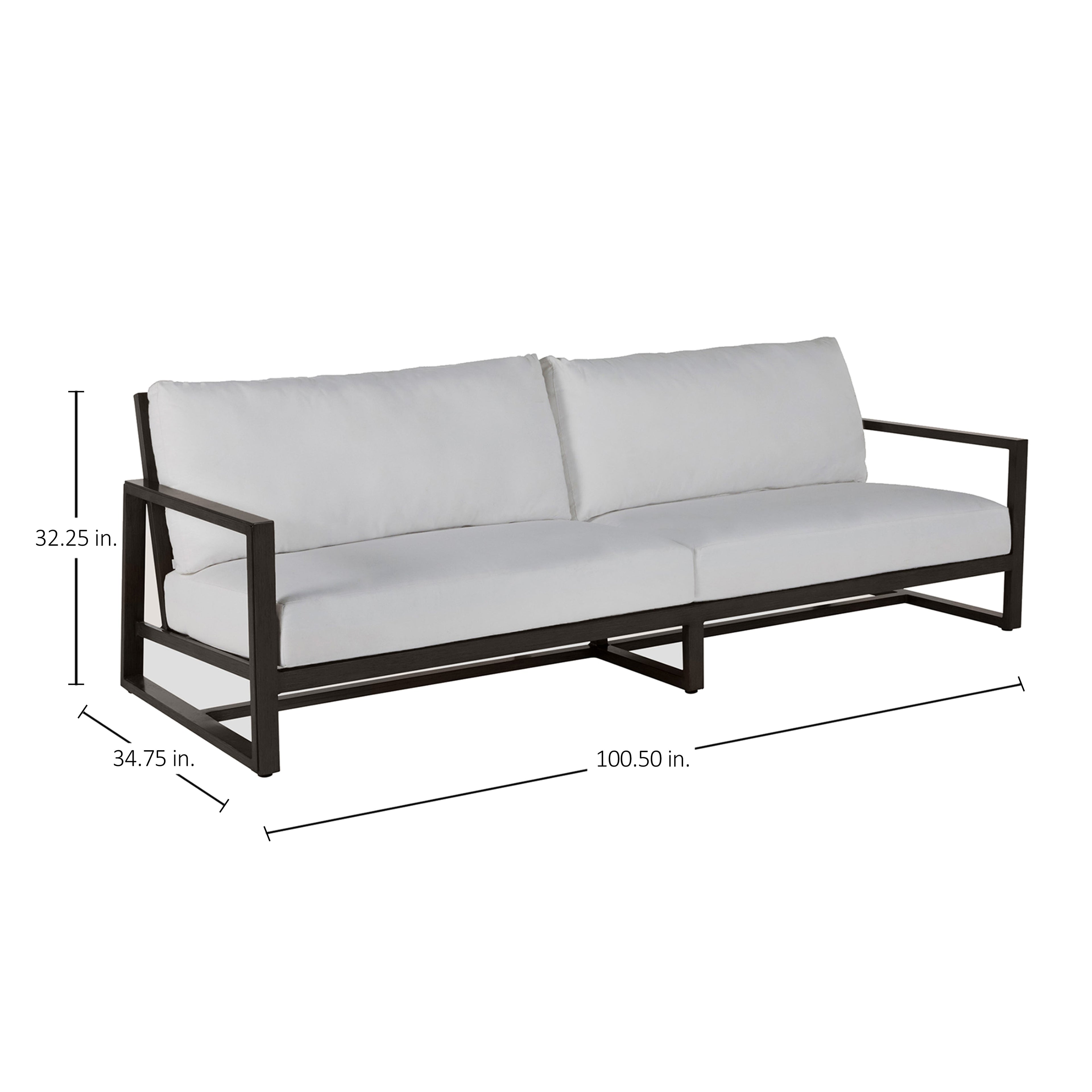 Avondale Aluminum Outdoor Sofa