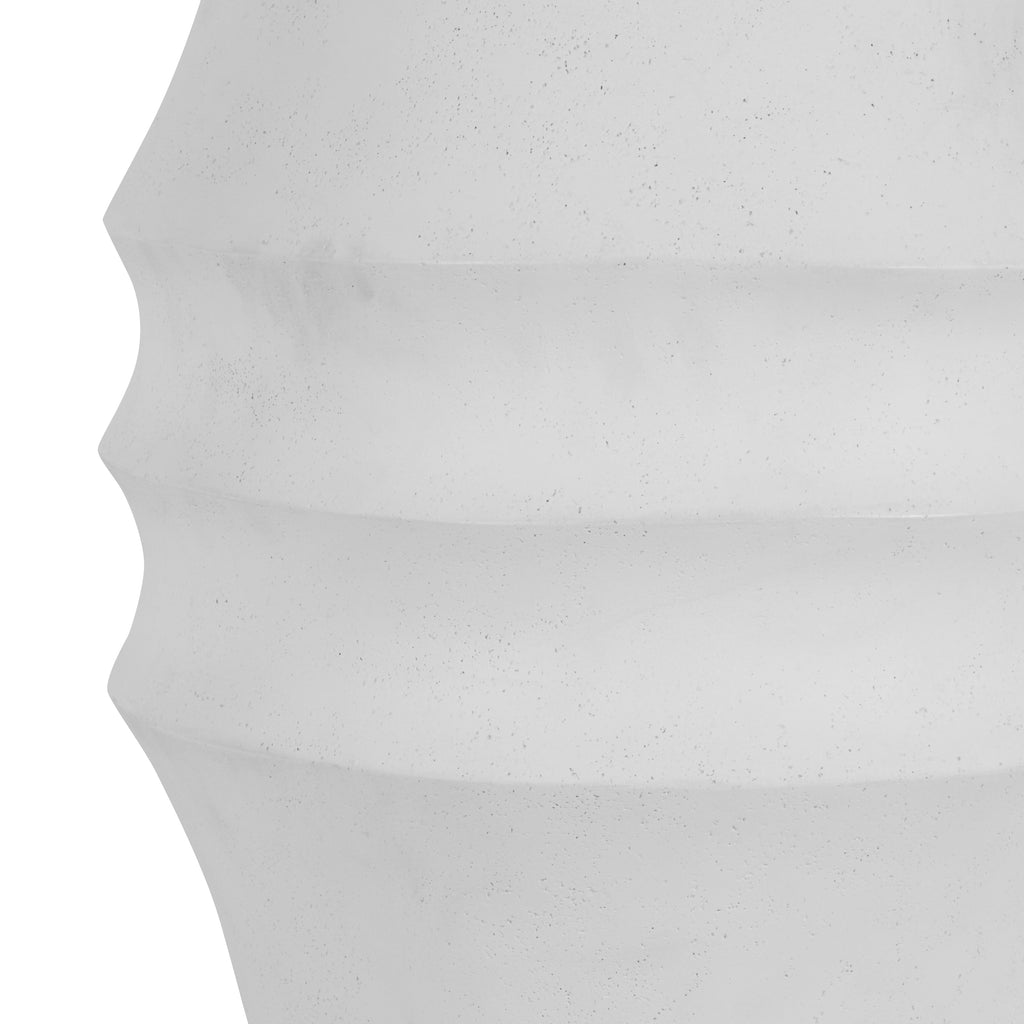 Egret Cast Stone 15" Round Outdoor Pedestal Stool