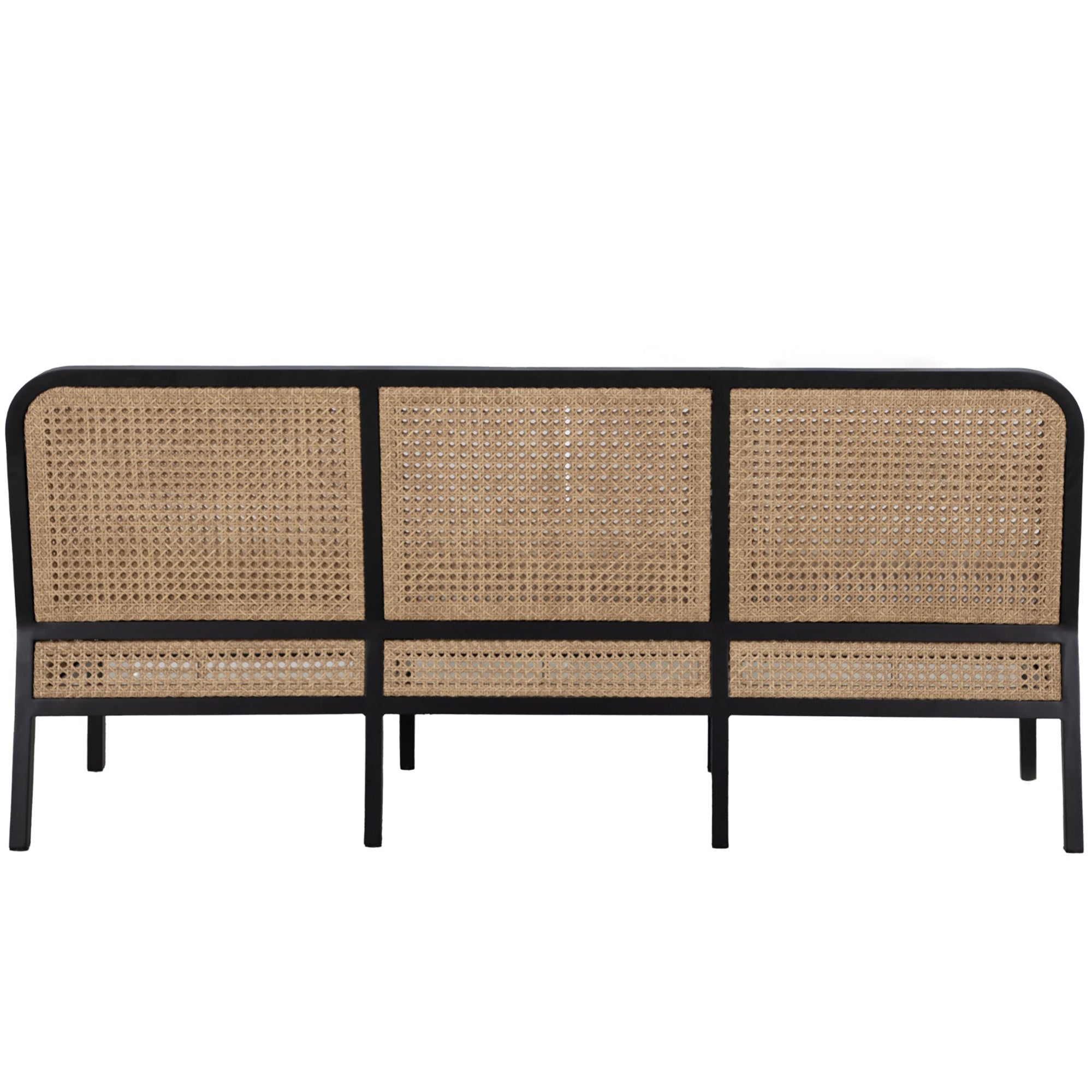 Havana Resin Wicker Outdoor Banquette
