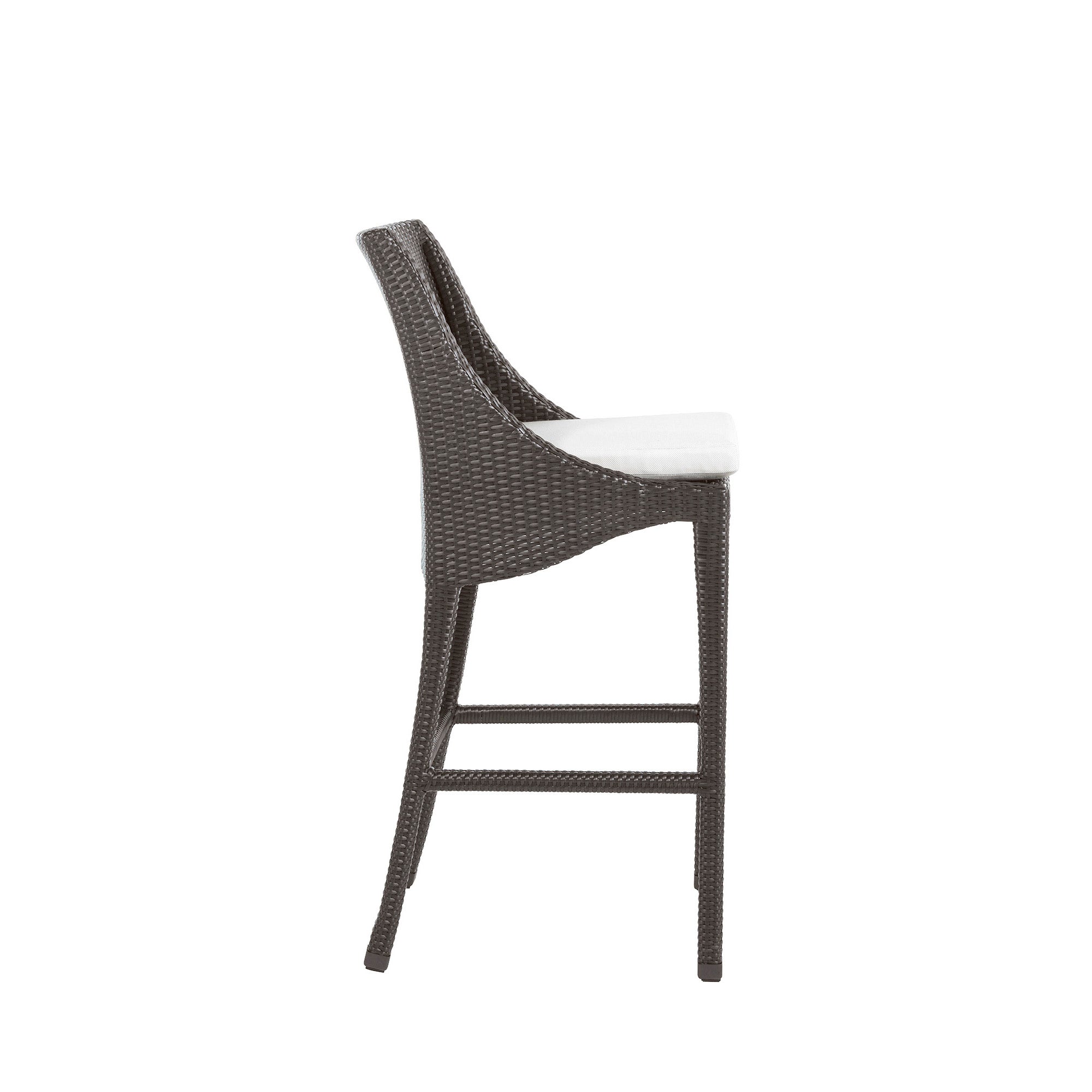 Athena Woven Resin Wicker Outdoor Bar Stool