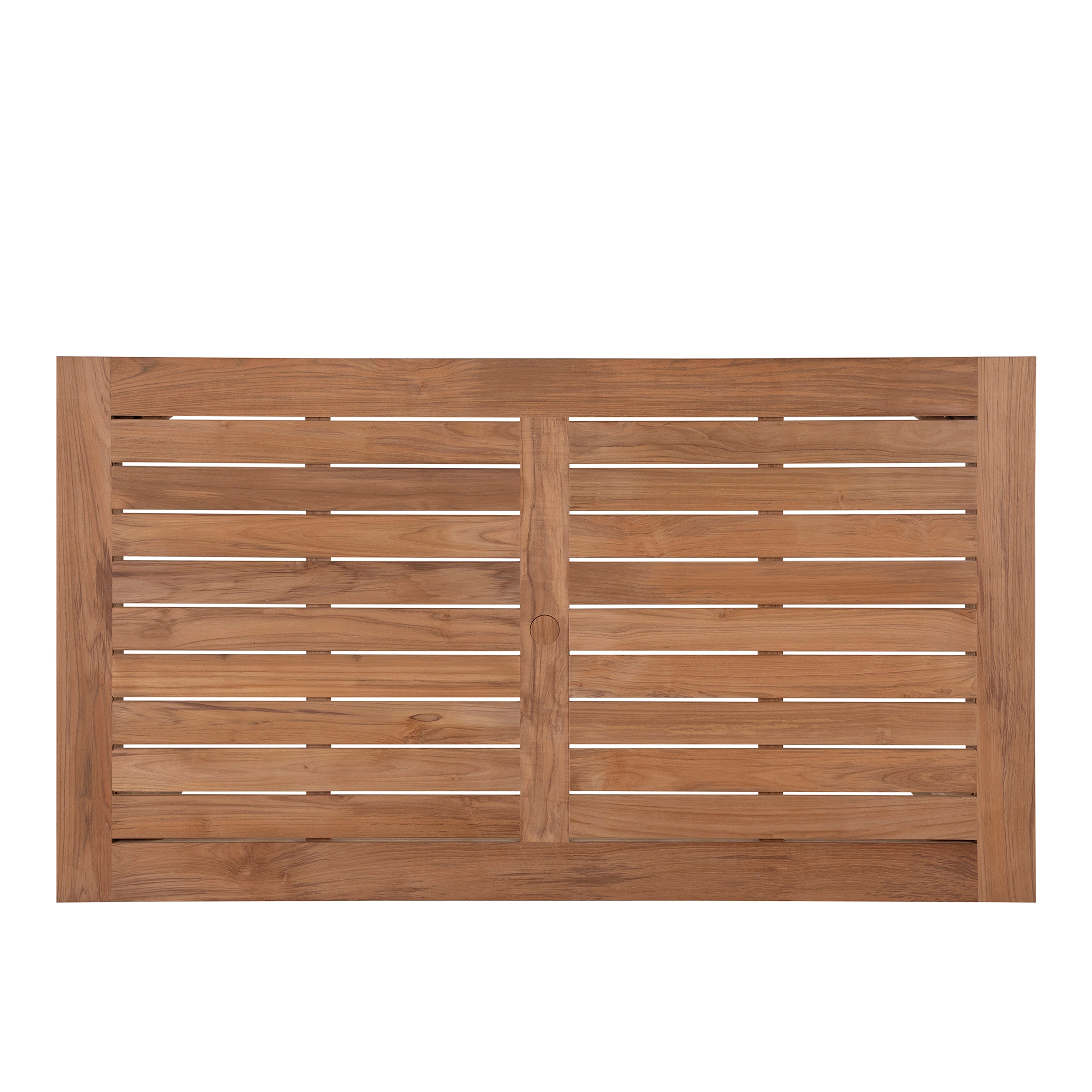 Croquet Teak 77"x 42" Rectangle Outdoor Farm Table